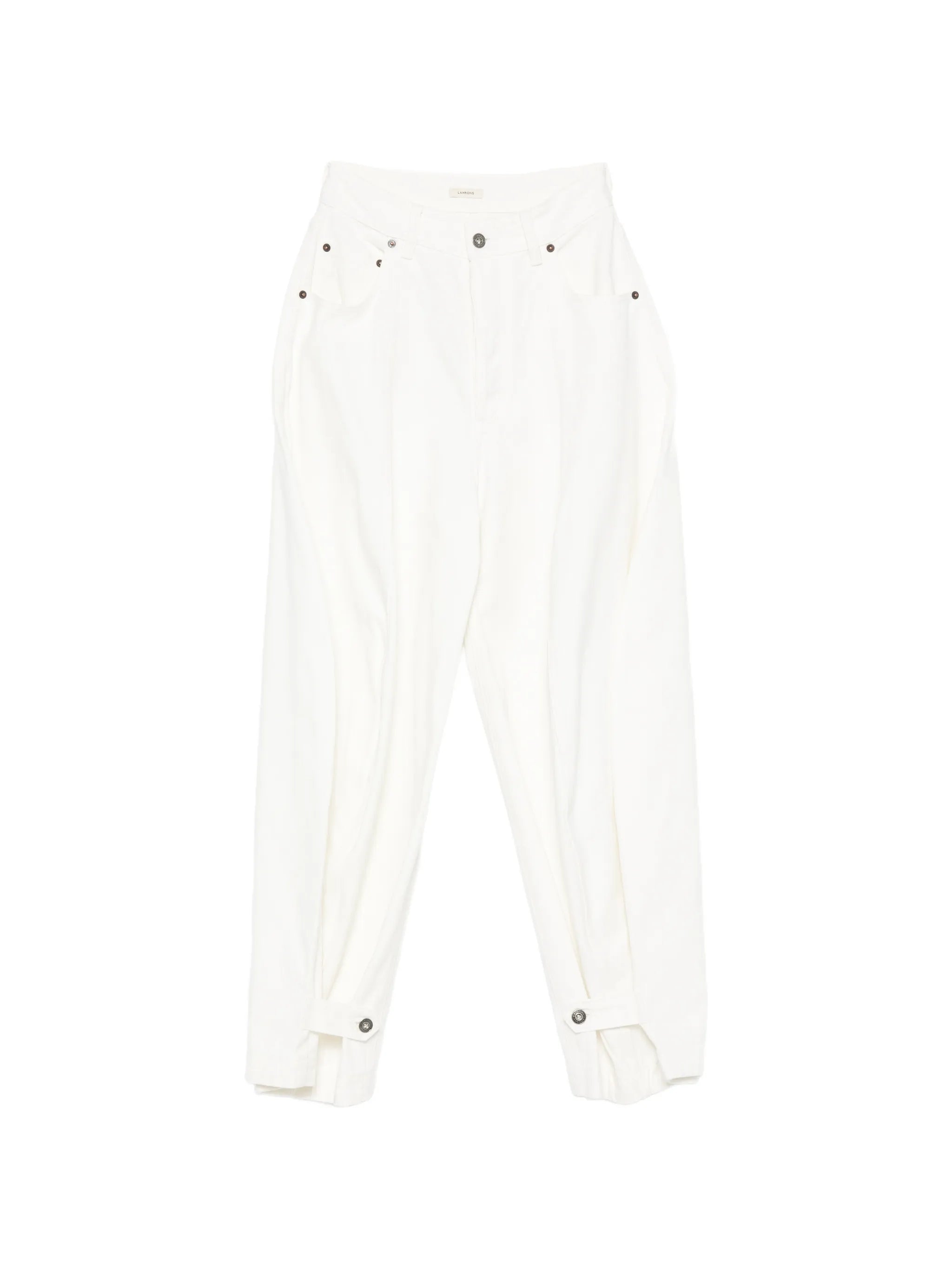Lamrons Lamrons Buttoned-cuff Pleated Jeans