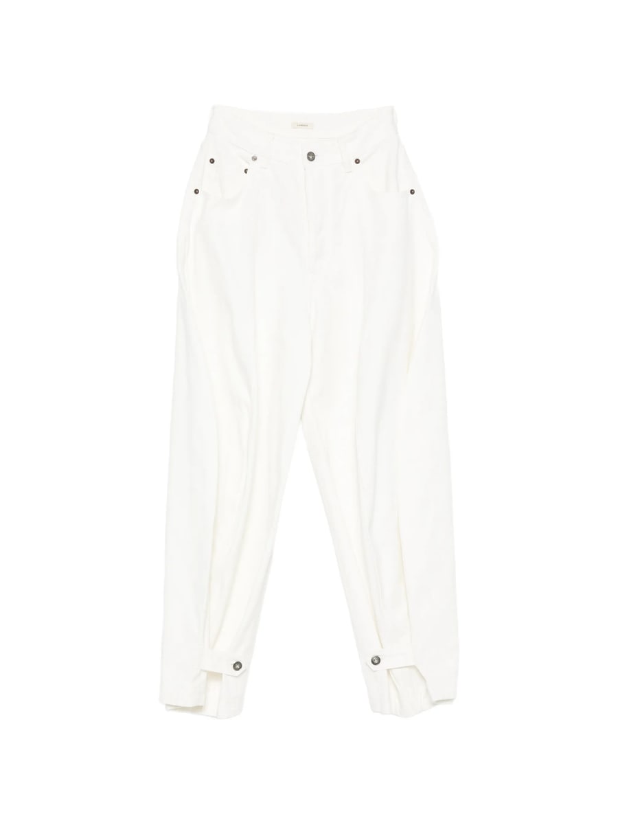 Lamrons Lamrons Buttoned-cuff Pleated Jeans