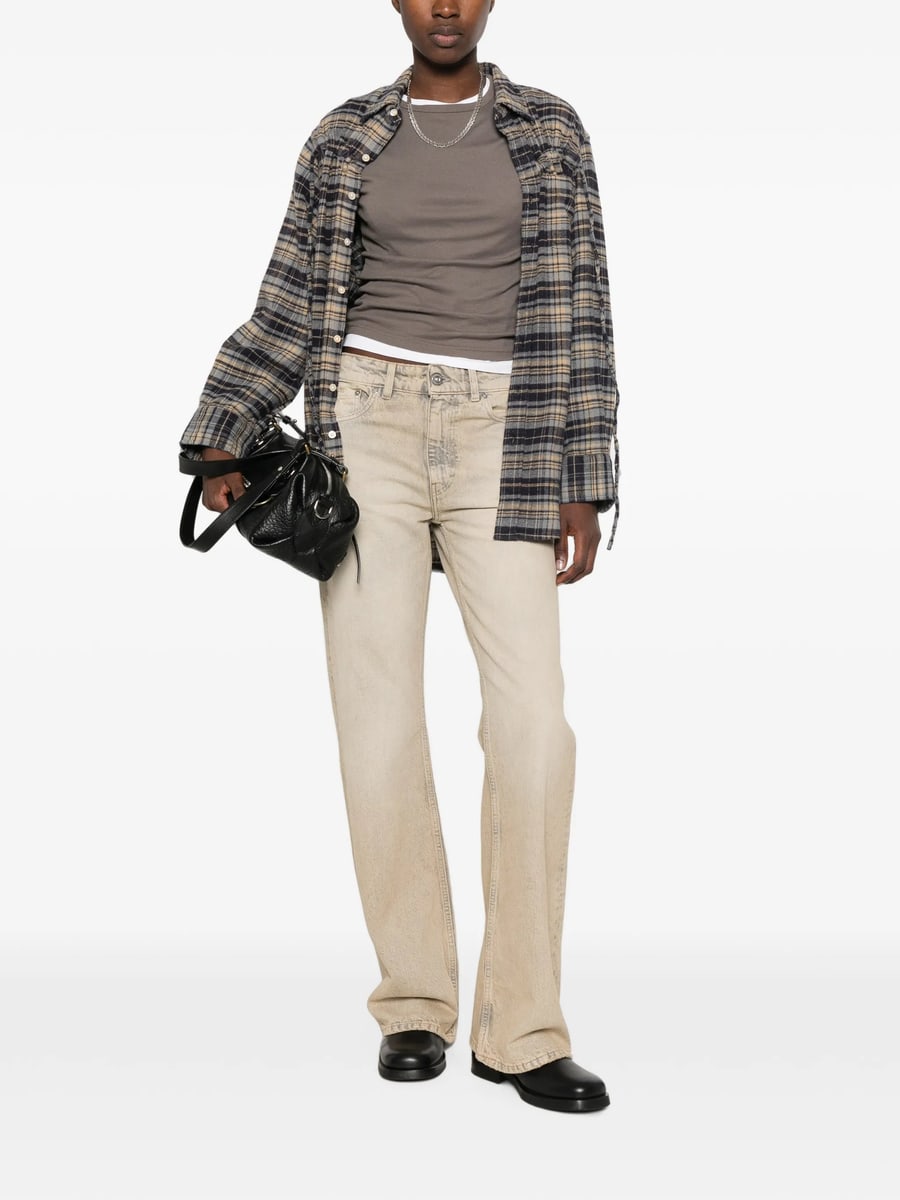 R13 R13 Plaid-pattern Oversized Shirt, view 2