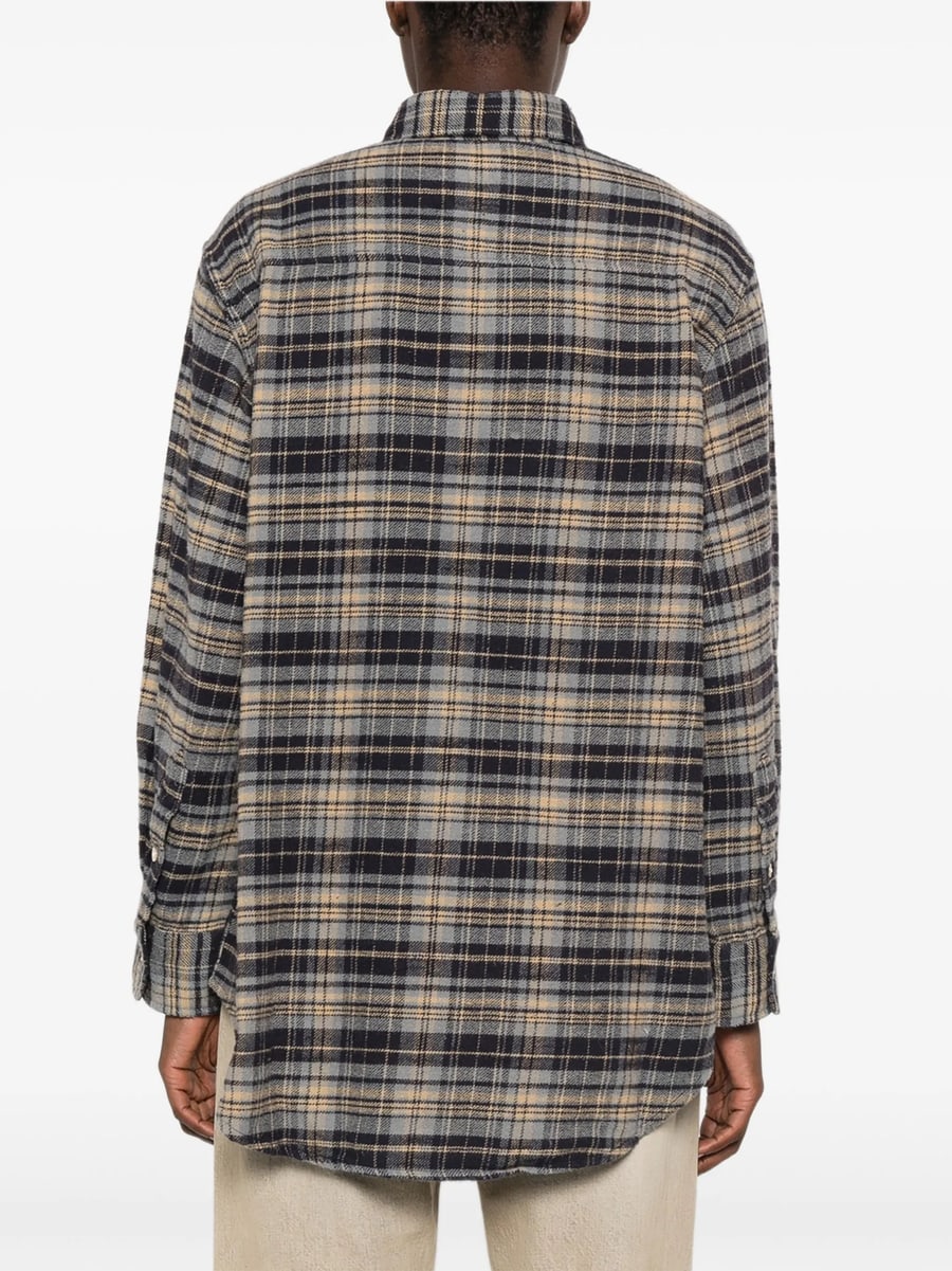 R13 R13 Plaid-pattern Oversized Shirt, view 5