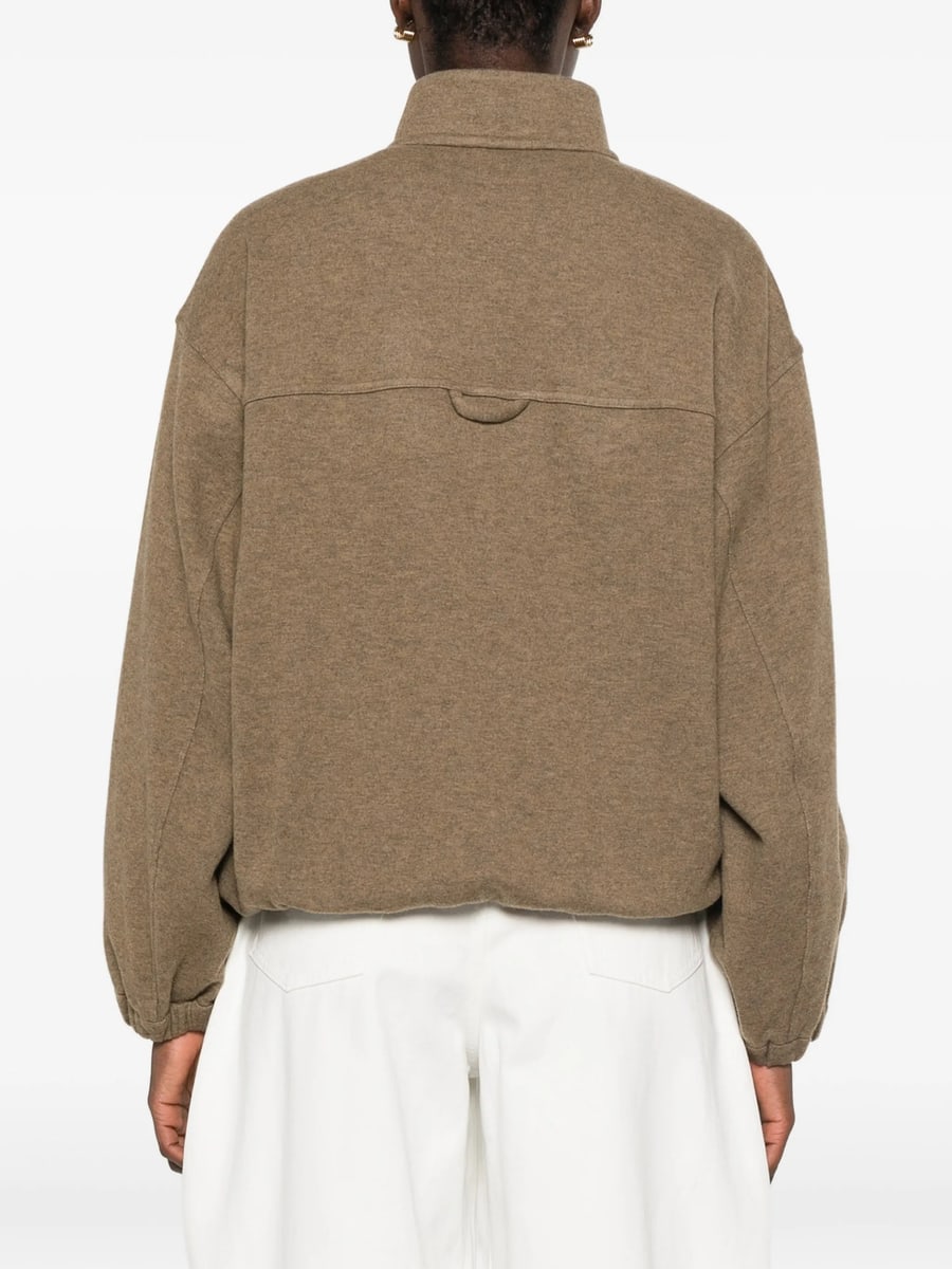 Lamrons Lamrons Quarter-zip Elasticated-hem Sweater, view 4