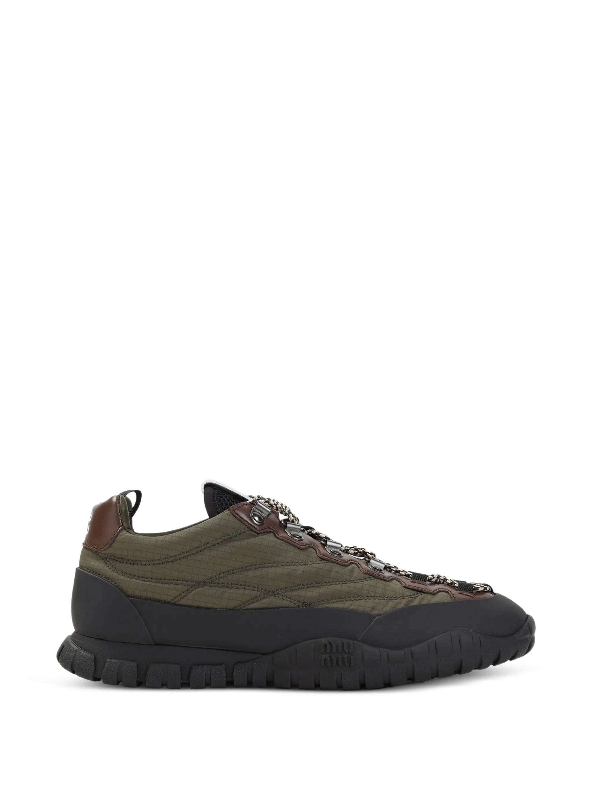 Miu Miu Miu Miu Ripstop Lace-up Sneakers