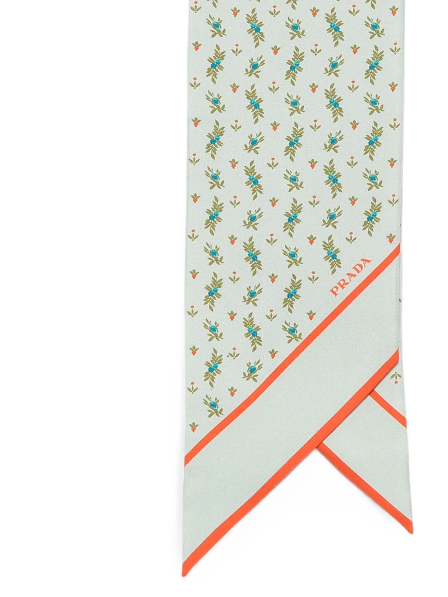 Prada Prada Floral-print Scarf, view 2