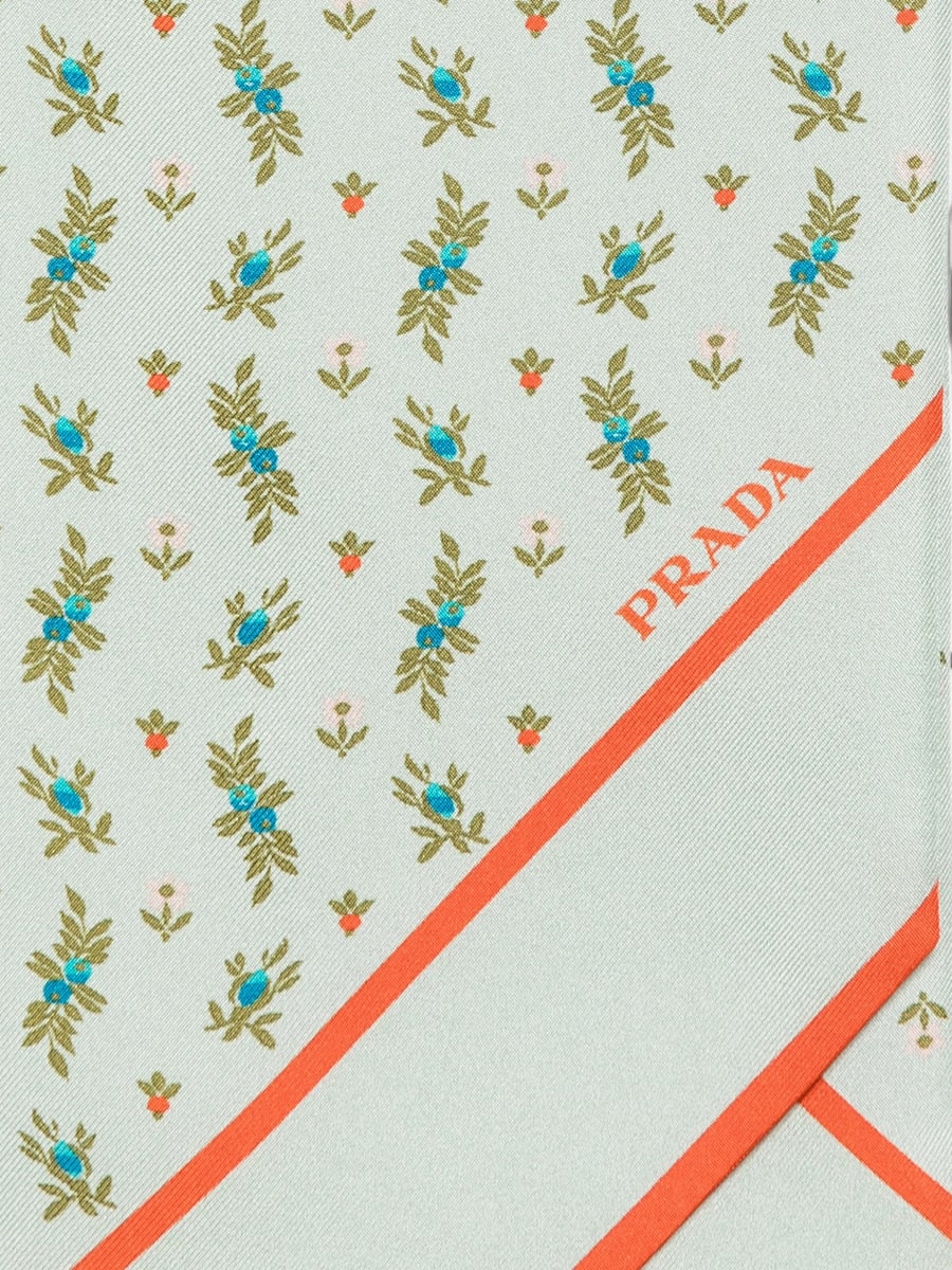 Prada Prada Floral-print Scarf, view 3