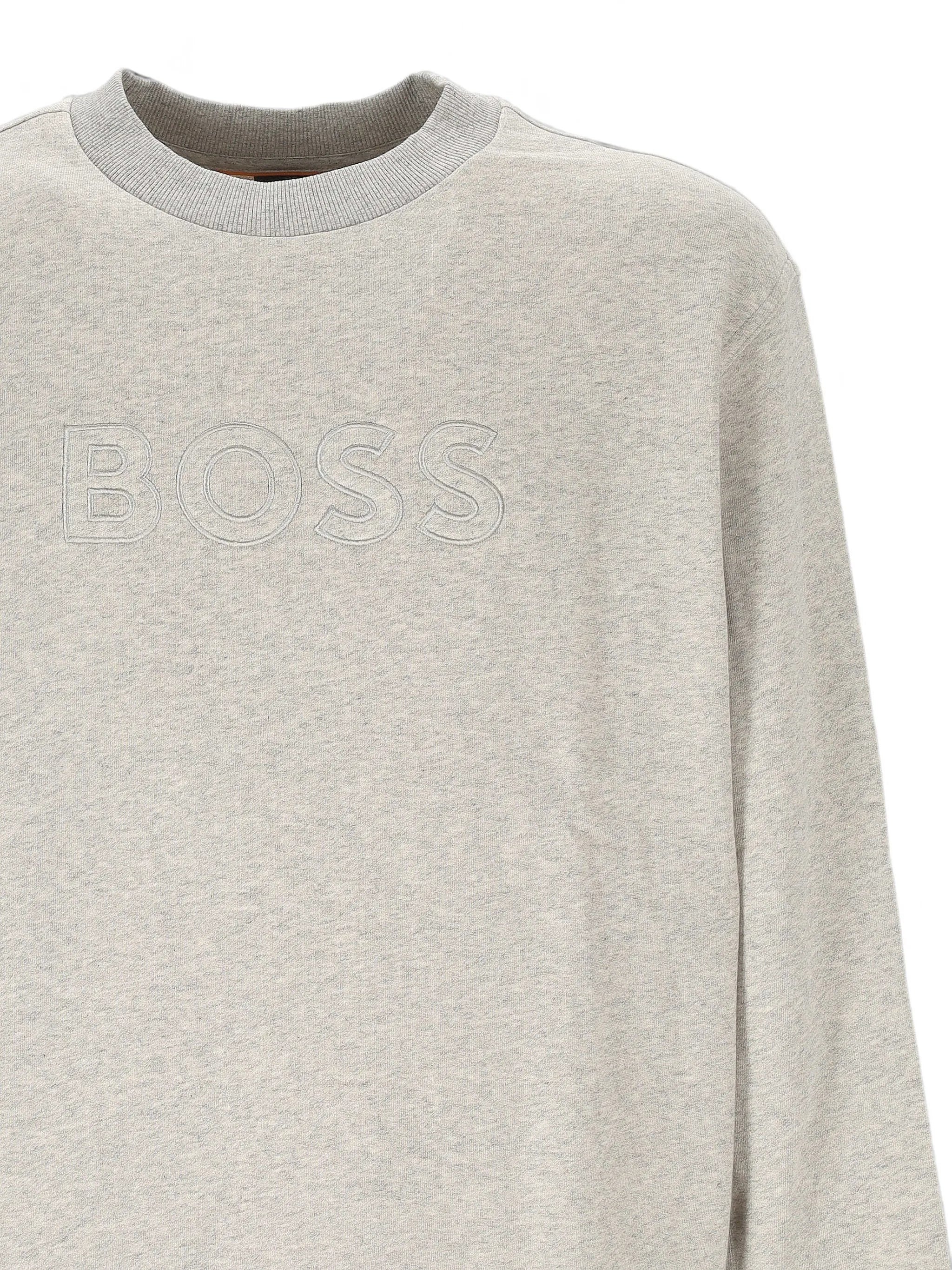 Boss Boss Logo-embroidered Cotton Sweater, view 2
