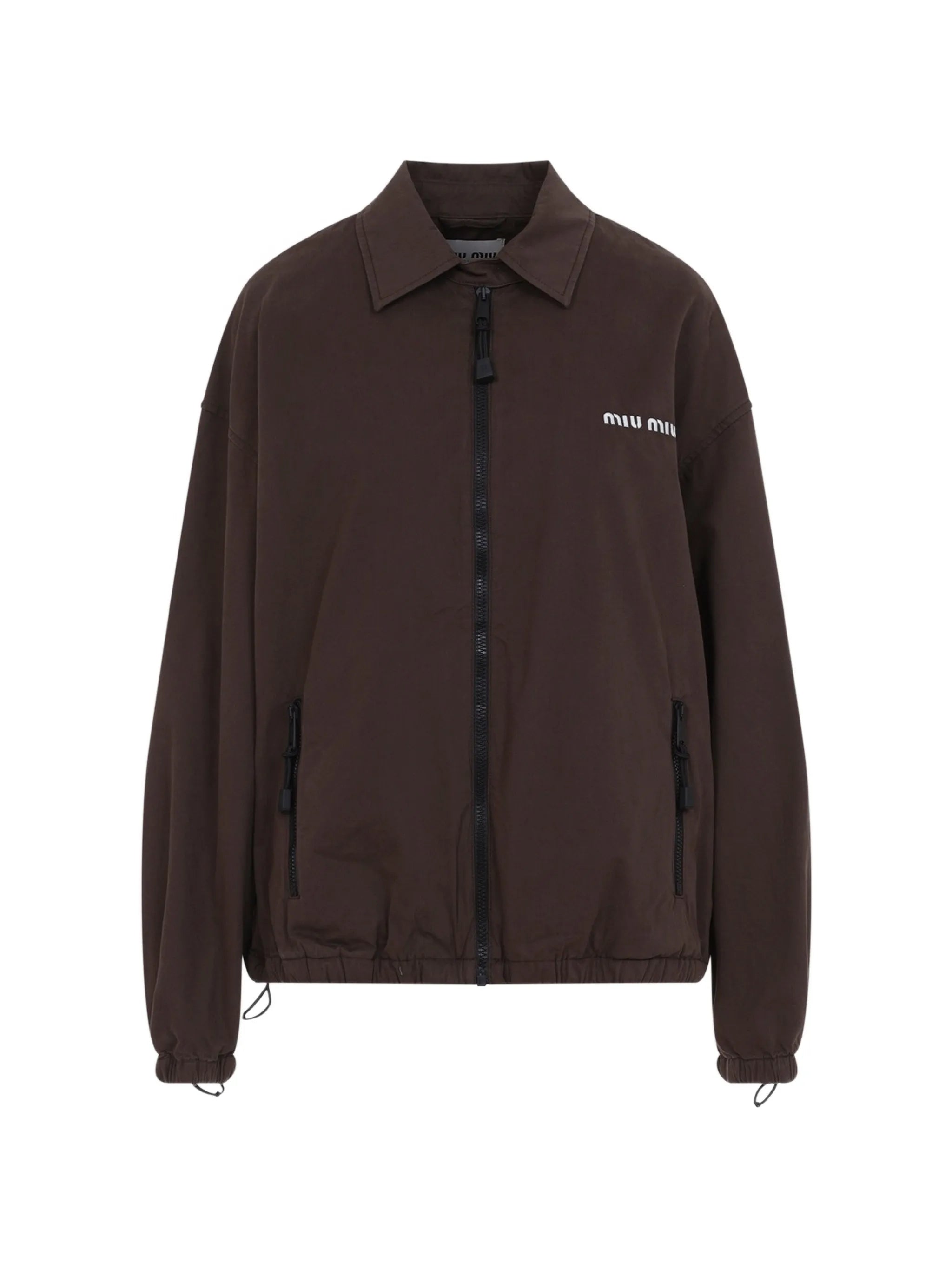 Miu Miu Miu Miu Washed Gabardine Blouson Jacket