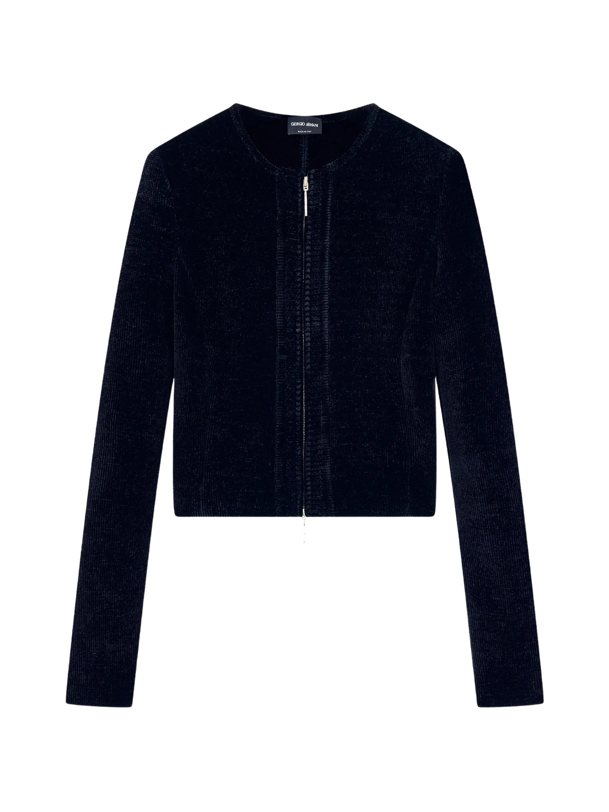 Giorgio Armani Giorgio Armani Chenille-effect Zip-up Jacket