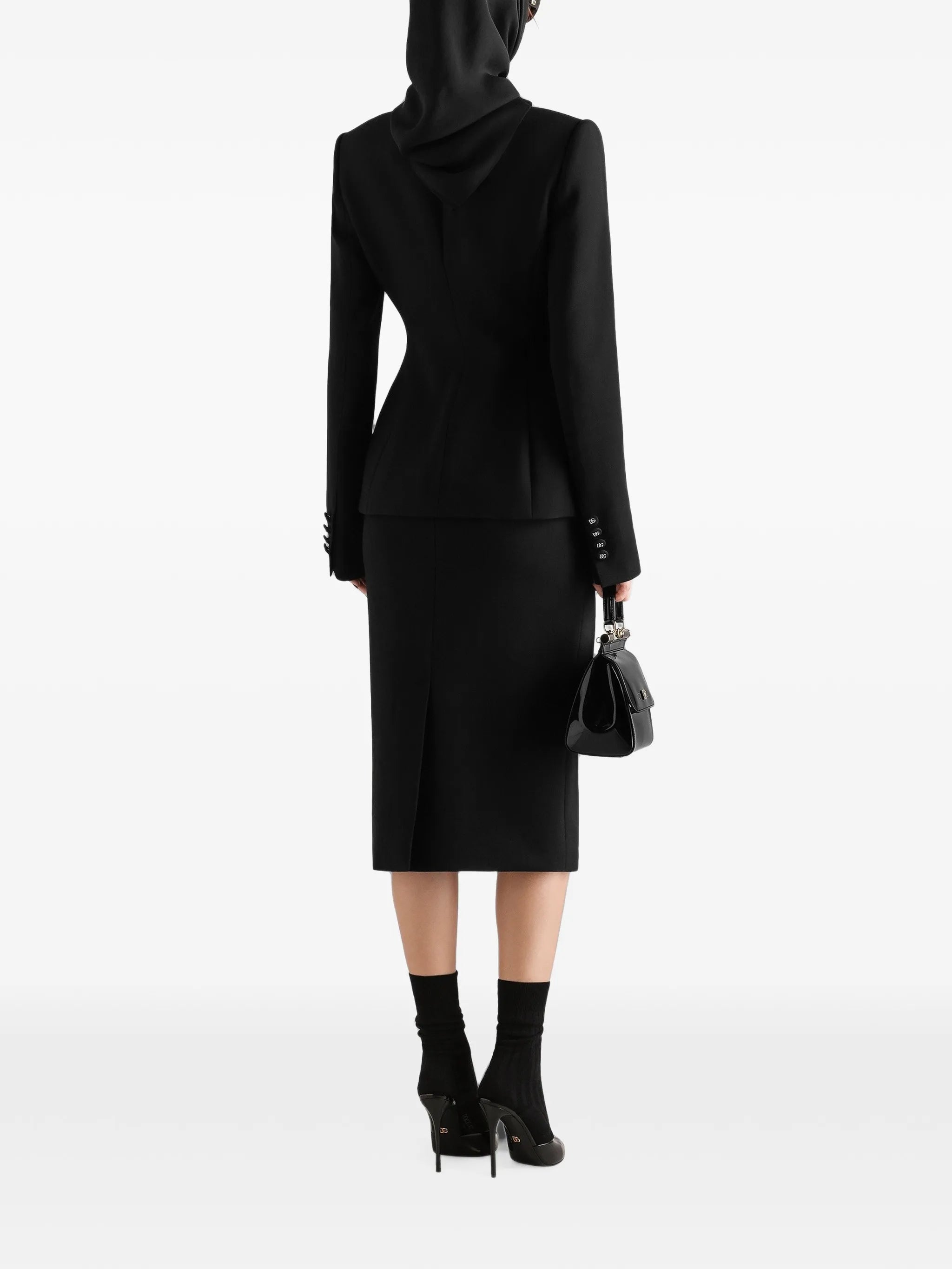 Dolce & Gabbana Dolce & Gabbana Double Wool Crêpe Skirt, view 2