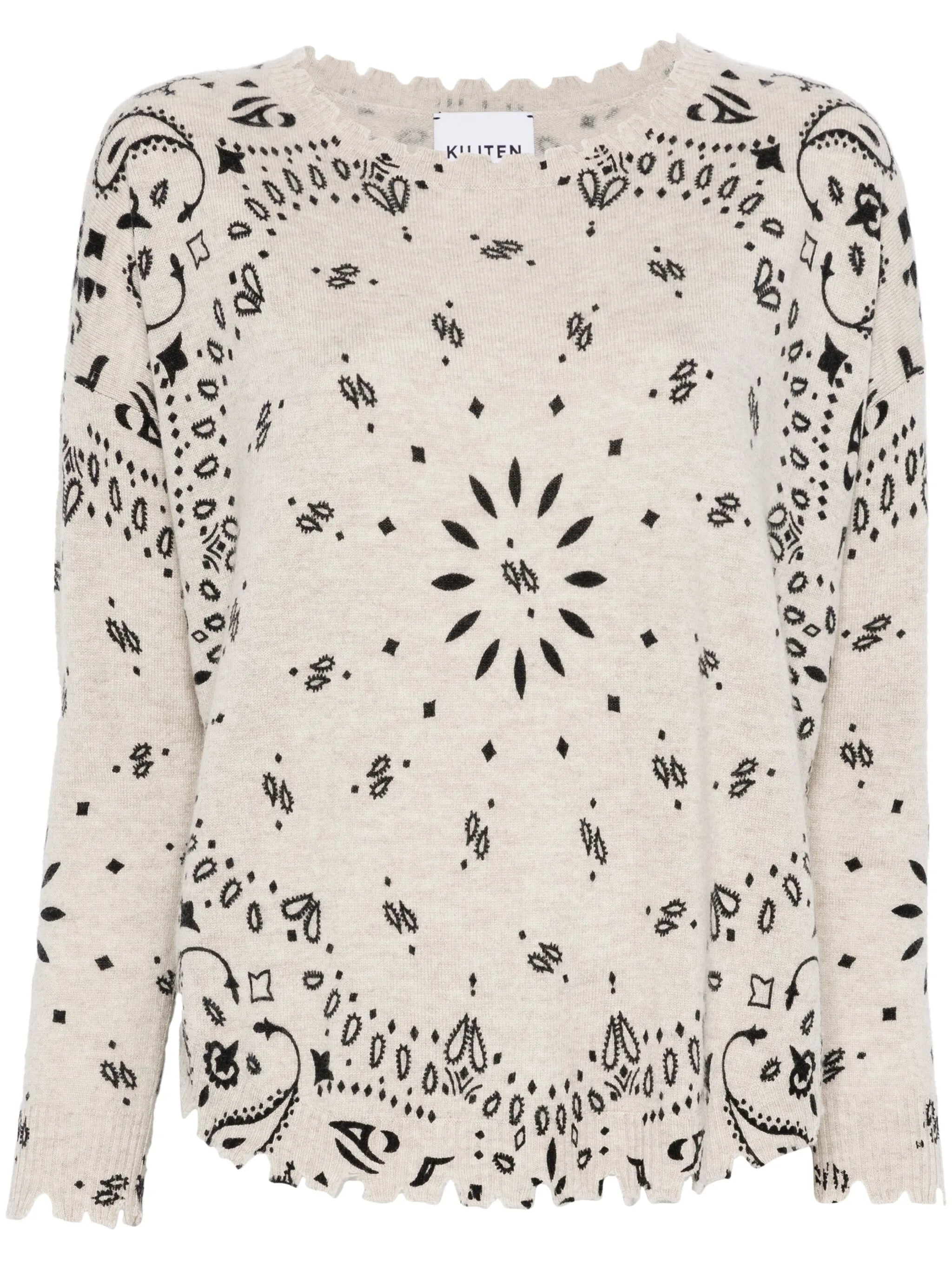 Kujten Kujten Bandana-print Sweater
