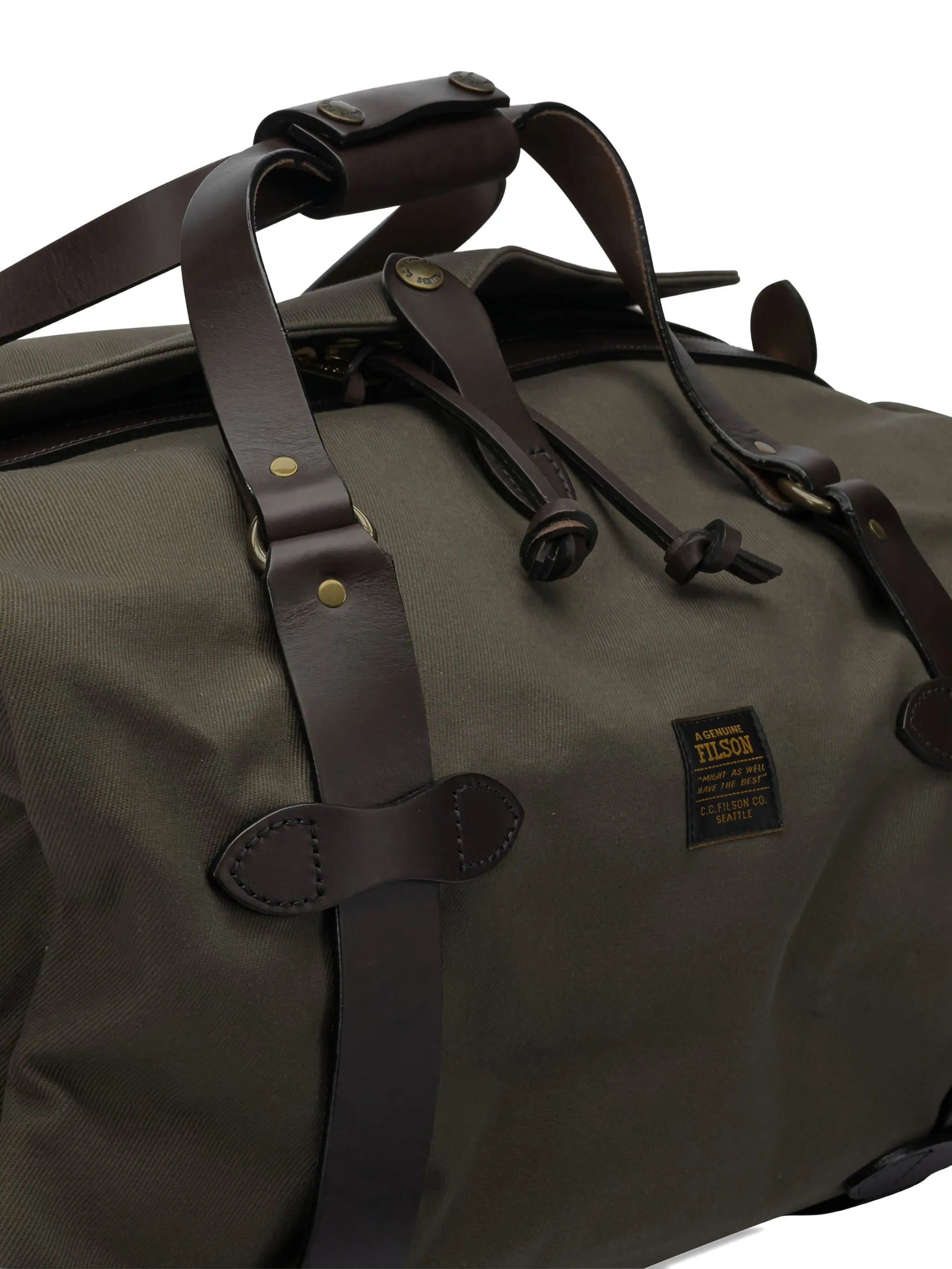 Filson Filson Leather-trimmed Cotton Holdall Bag, view 2
