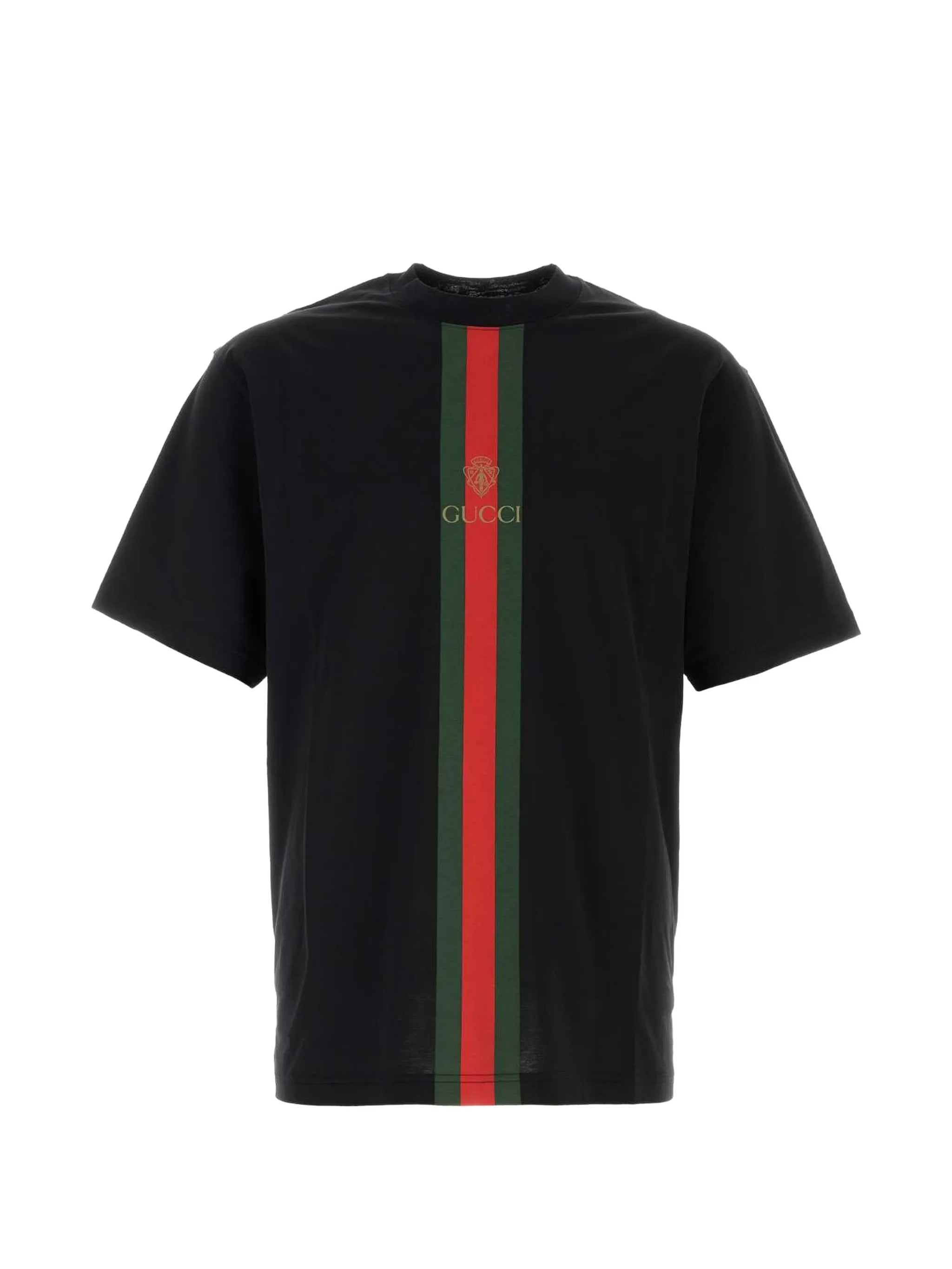 Gucci Gucci Web-stripe Logo-print T-shirt