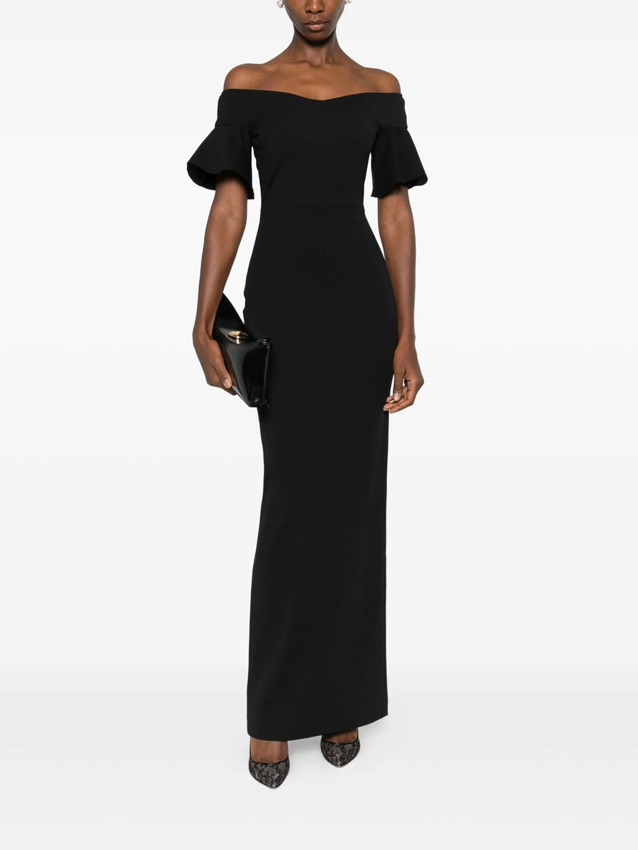 Solace London Solace London Cielo Off-shoulder Maxi Dress, view 4