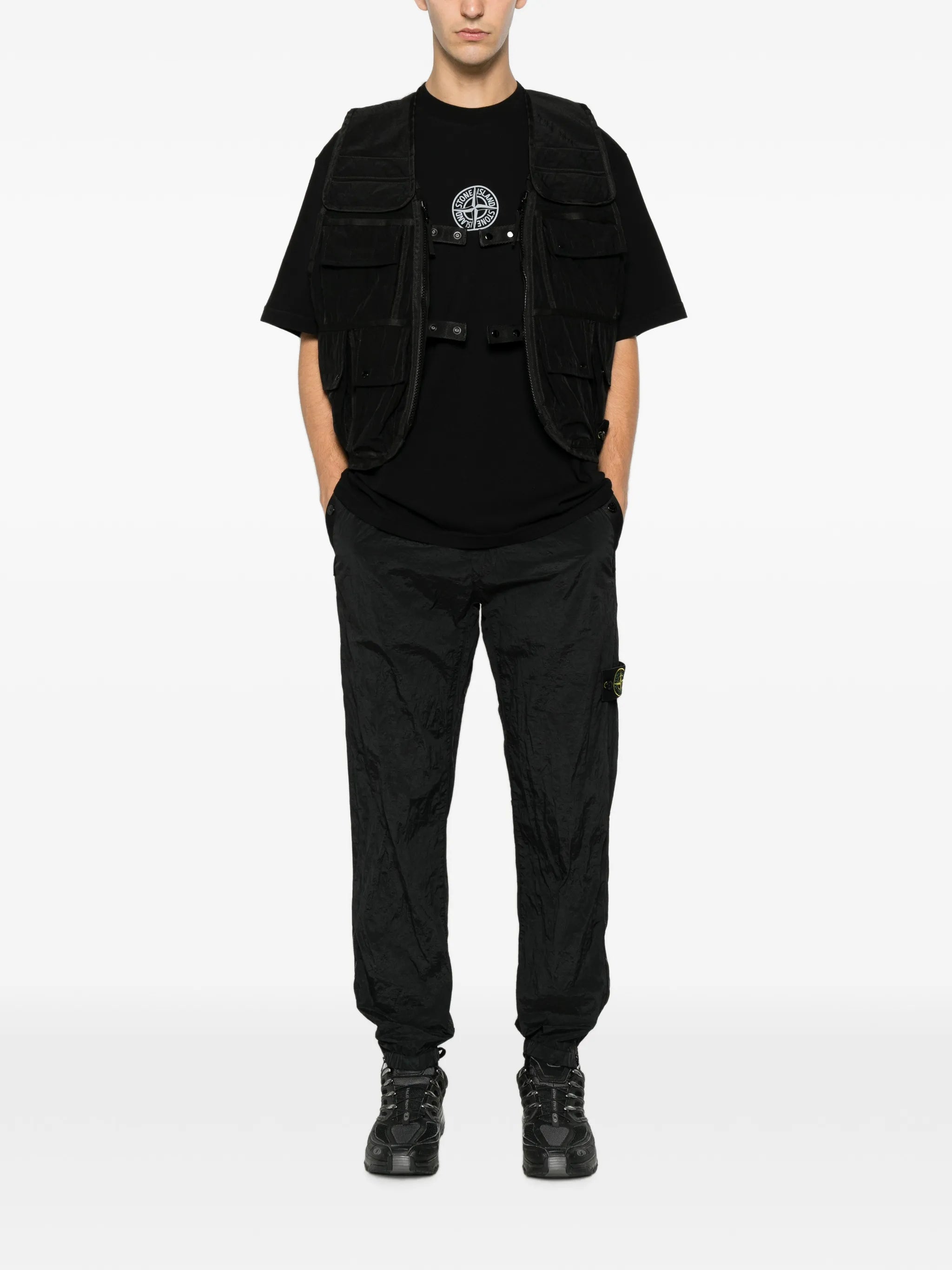 Stone Island Stone Island Logo-print Crew-neck T-shirt, view 2