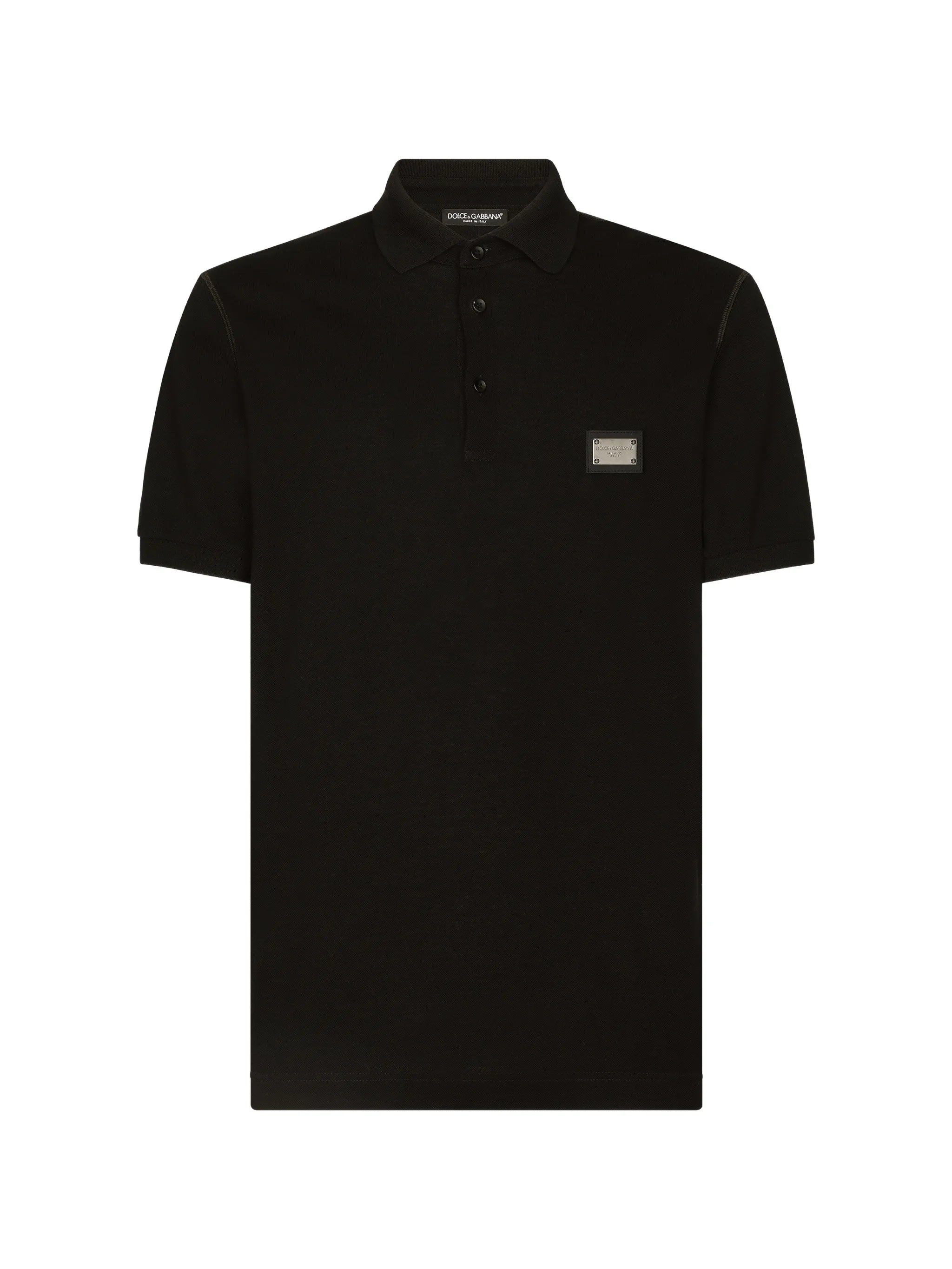 Dolce & Gabbana Dolce & Gabbana Cotton Piqué Polo-shirt With Branded Tag