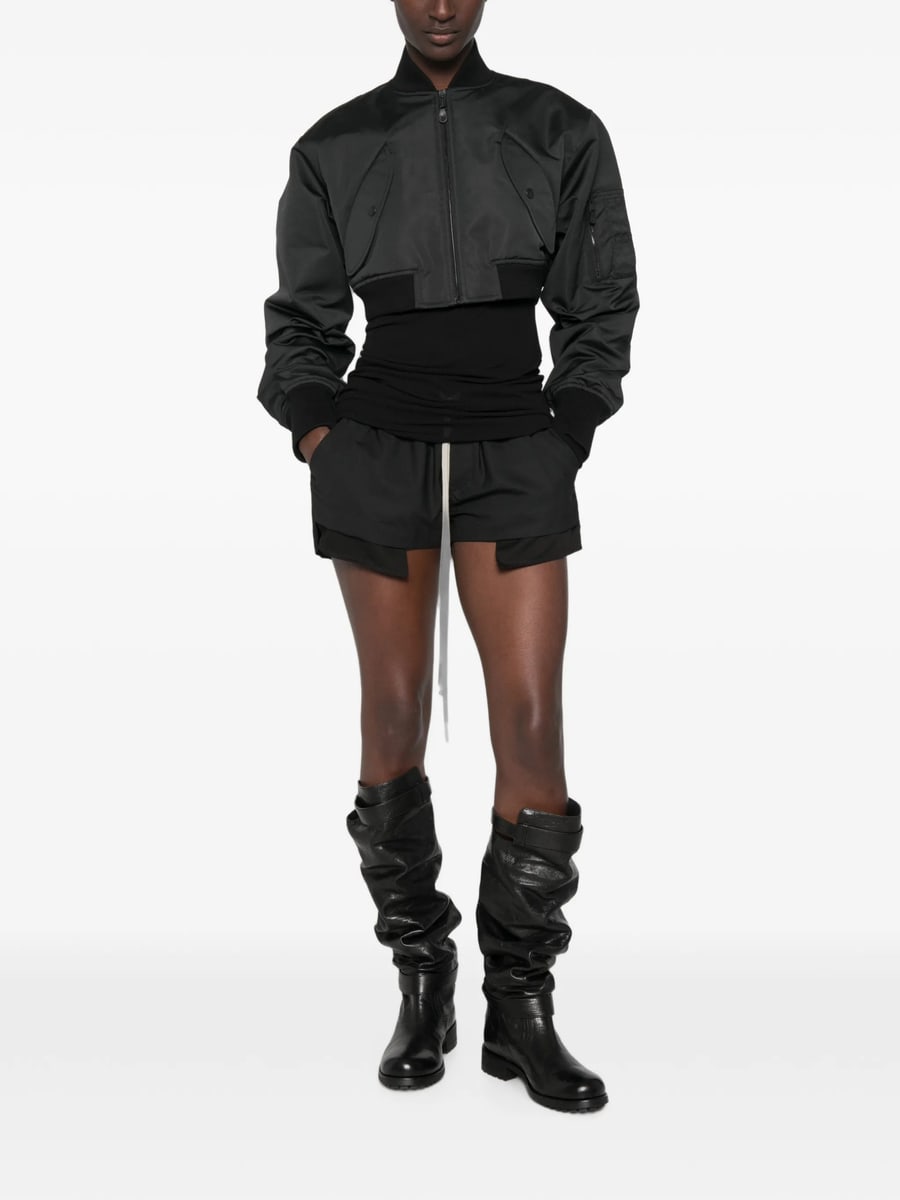 Balenciaga Balenciaga Cropped Bomber Jacket, view 4