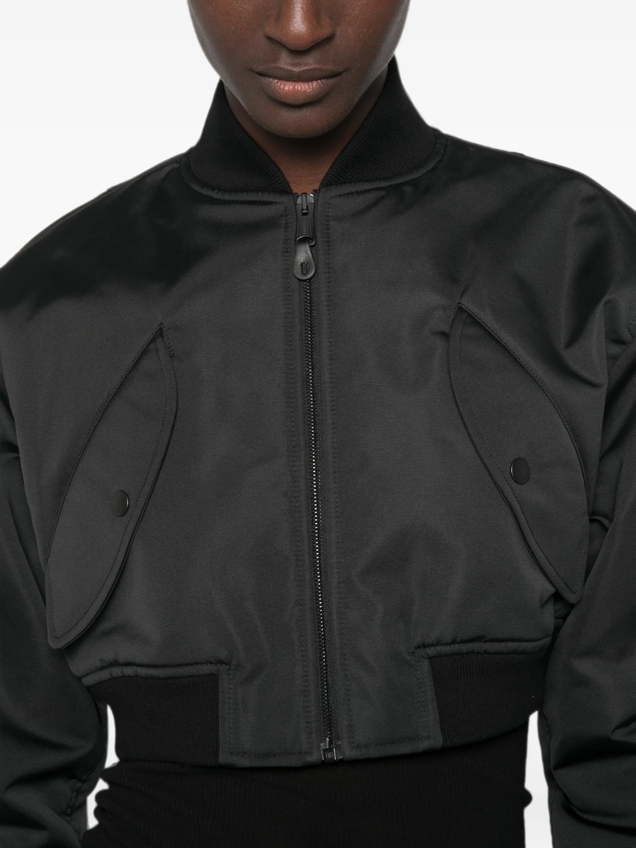 Balenciaga Balenciaga Cropped Bomber Jacket, view 2
