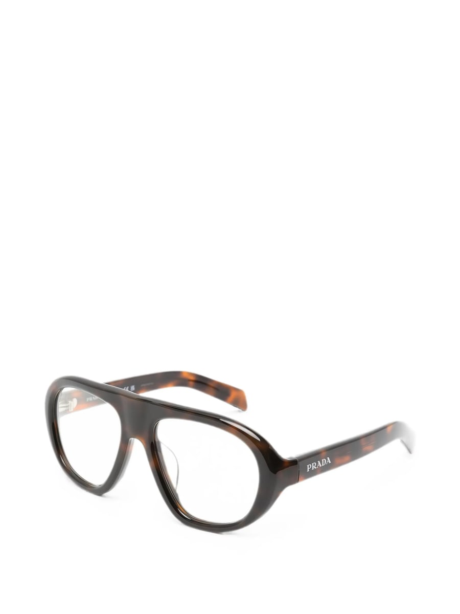 Prada Prada Tortoiseshell-effect Pilot-frame Sunglasses, view 2