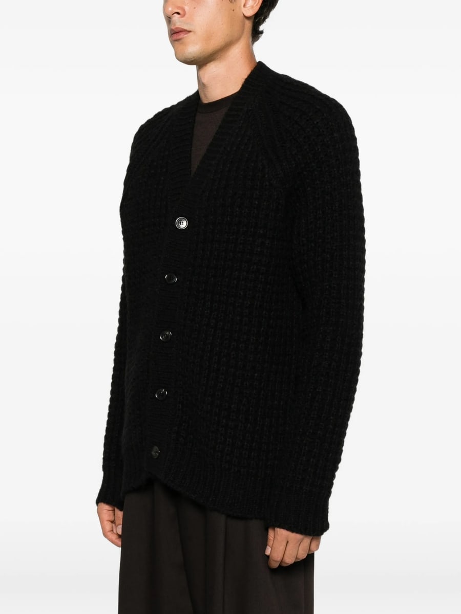 Roberto Collina Roberto Collina Waffle-knit Raglan-sleeve Cardigan, view 2