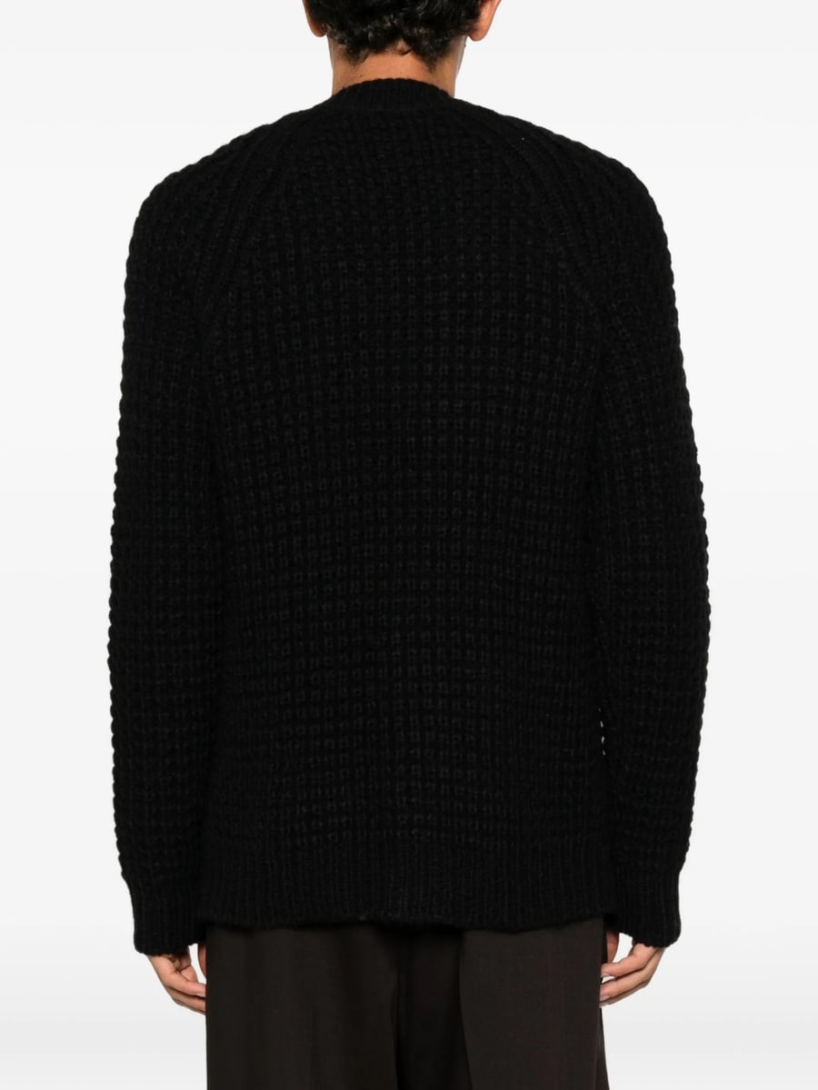 Roberto Collina Roberto Collina Waffle-knit Raglan-sleeve Cardigan, view 4
