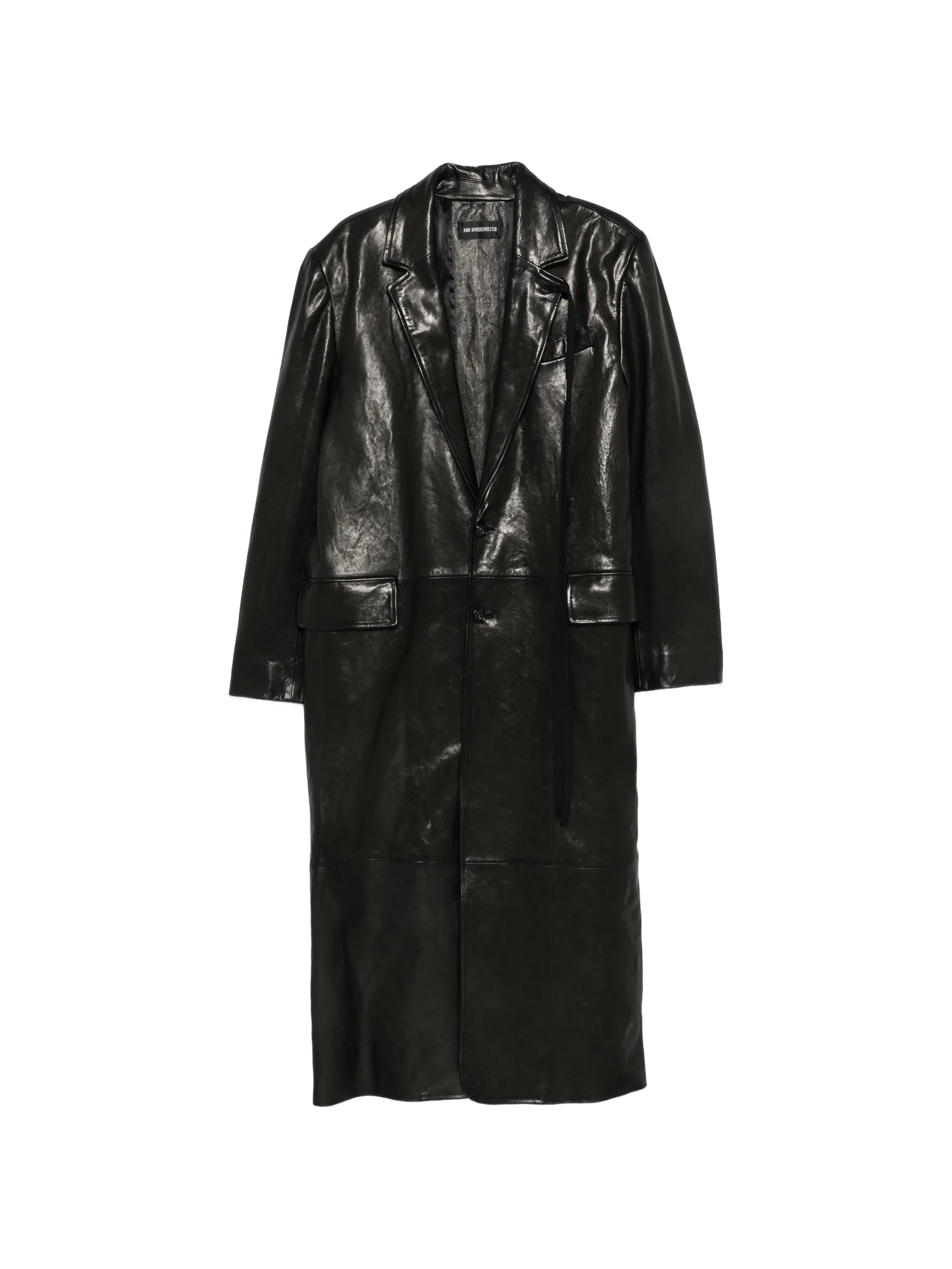 Ann Demeulemeester Ann Demeulemeester Buttoned Leather Coat