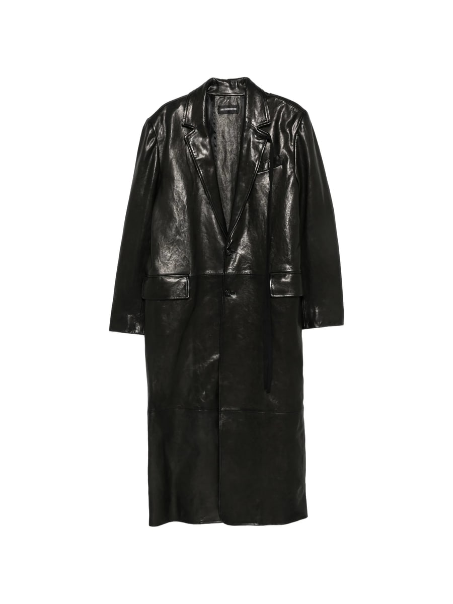 Ann Demeulemeester Ann Demeulemeester Buttoned Leather Coat