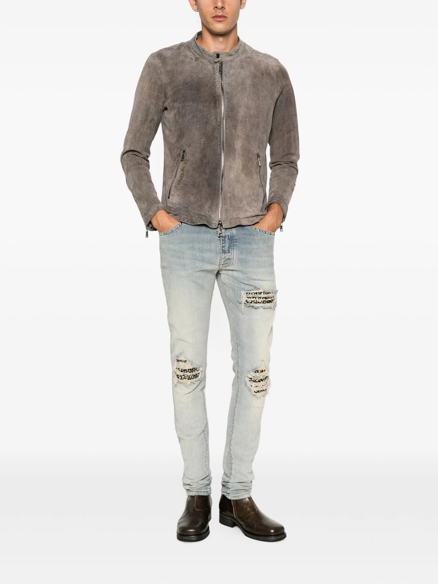 Giorgio Brato Giorgio Brato Zip-up Suede Jacket, view 2