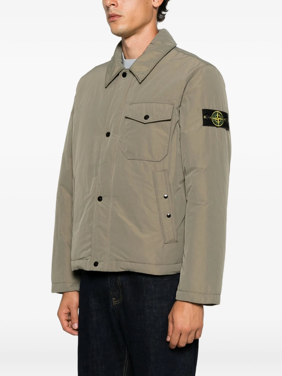Stone Island Stone Island Logo-patch Zip-fastening Jacket, view 4