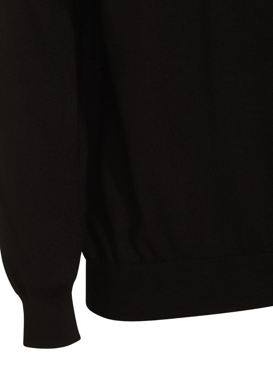 Malo Malo Crew-neck Virgin-wool Sweater, view 2
