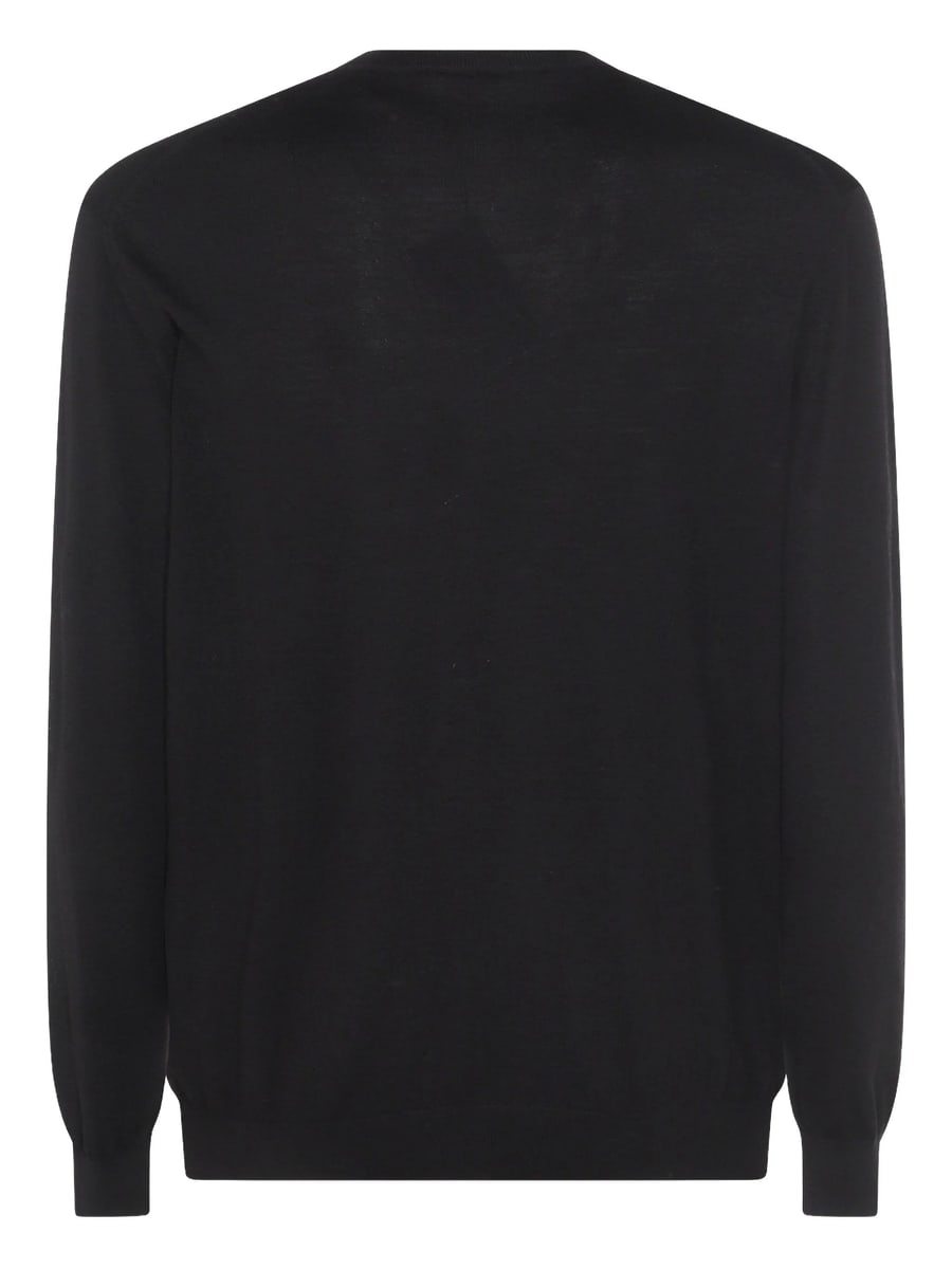 Malo Malo Crew-neck Virgin-wool Sweater, view 3