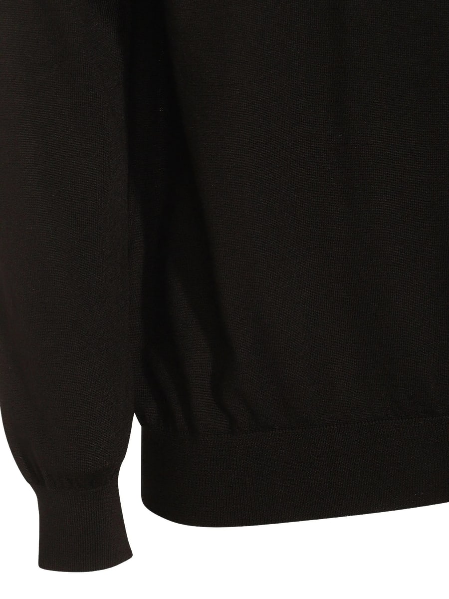 Malo Malo Crew-neck Virgin-wool Sweater, view 5