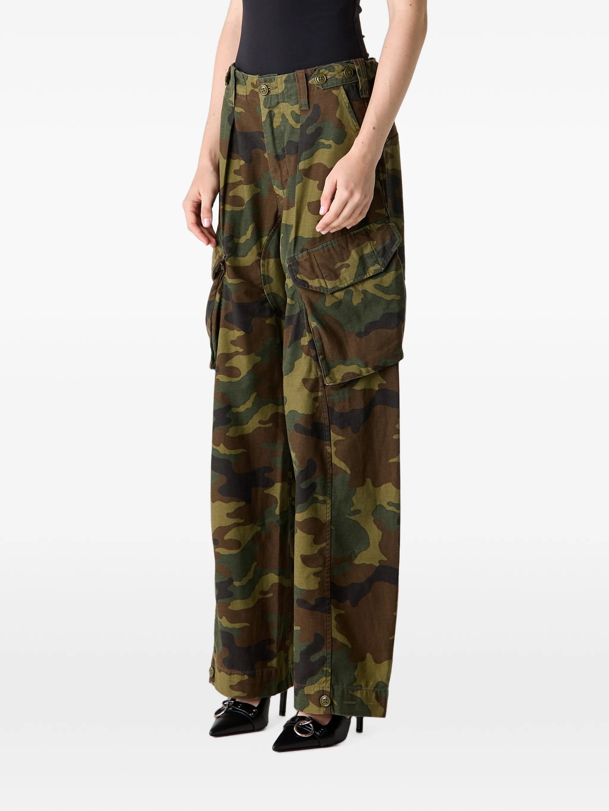 R13 R13 Barrel Camouflage-print Cargo Pants, view 2