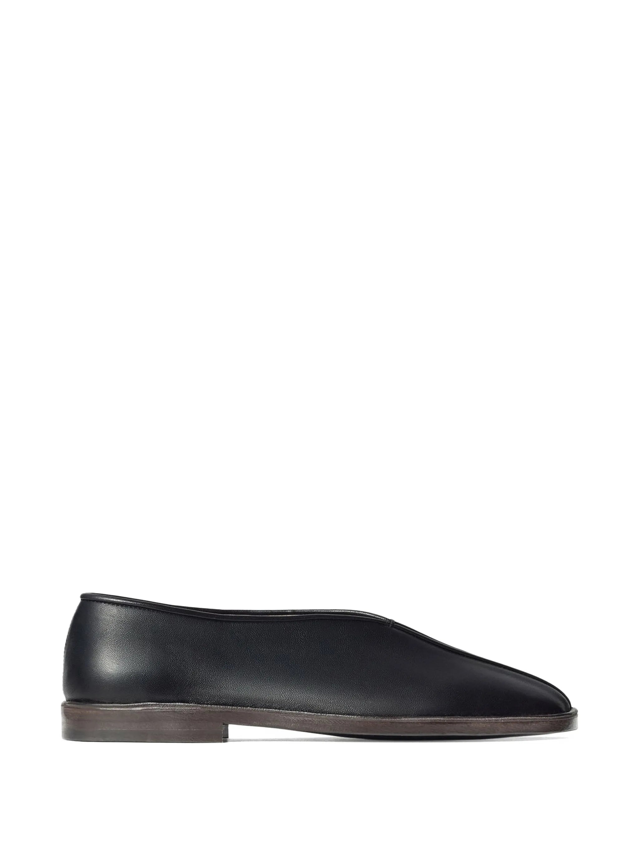 Lemaire Lemaire Flat Piped Slippers In Leather