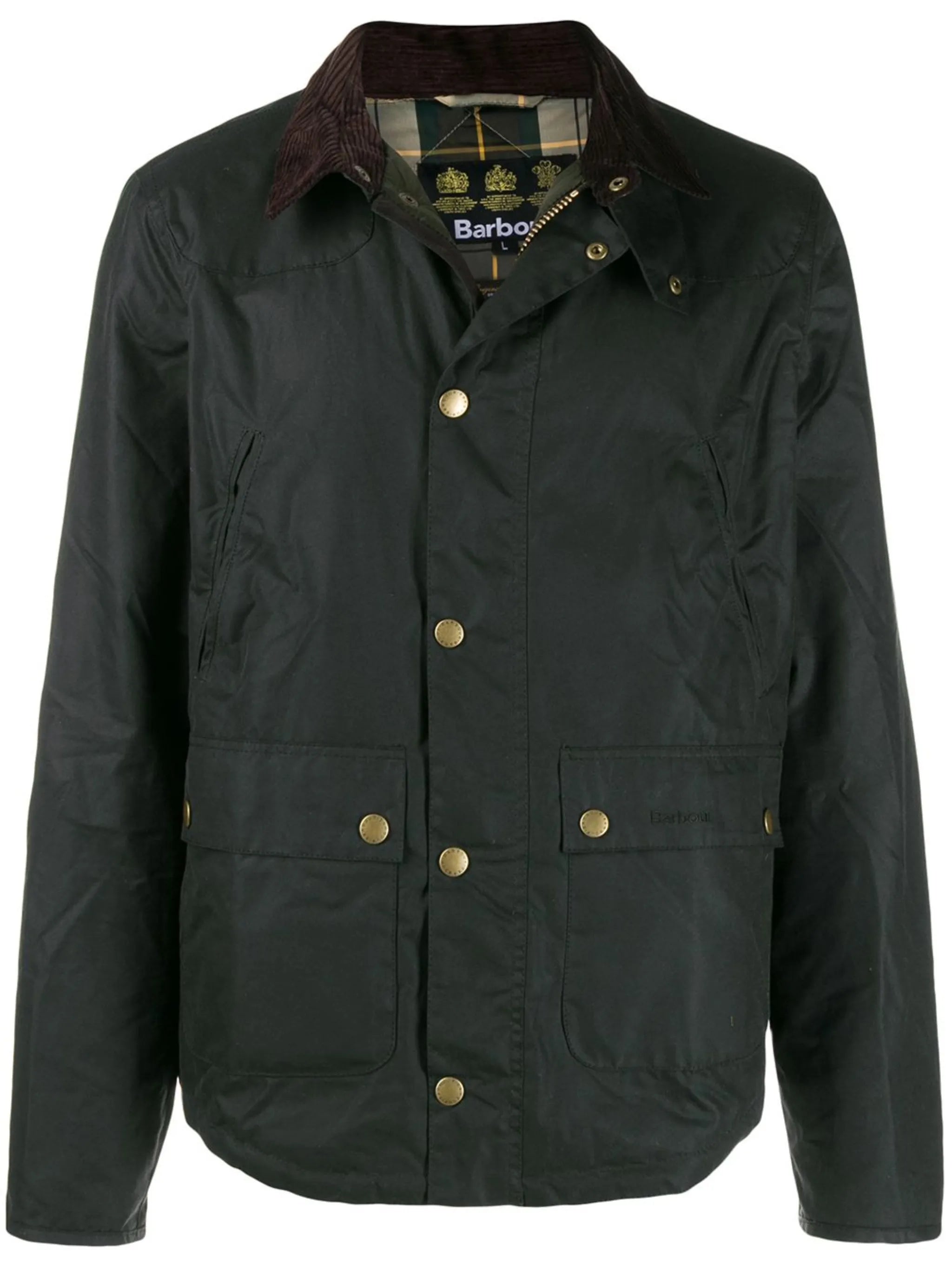 Barbour Barbour Corduroy-collar Waxed Jacket