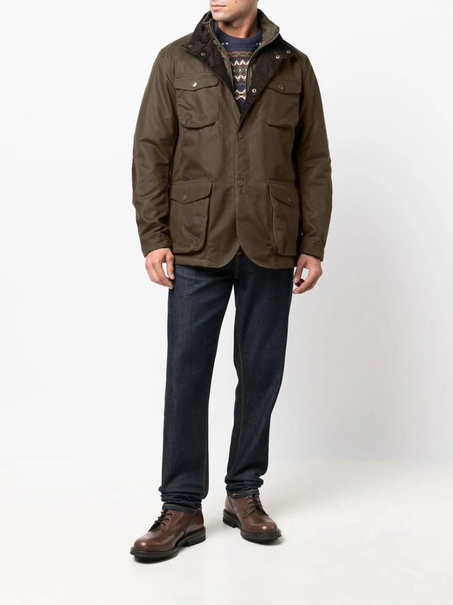 Barbour Barbour Ogston Waxed Cotton Jacket, view 3