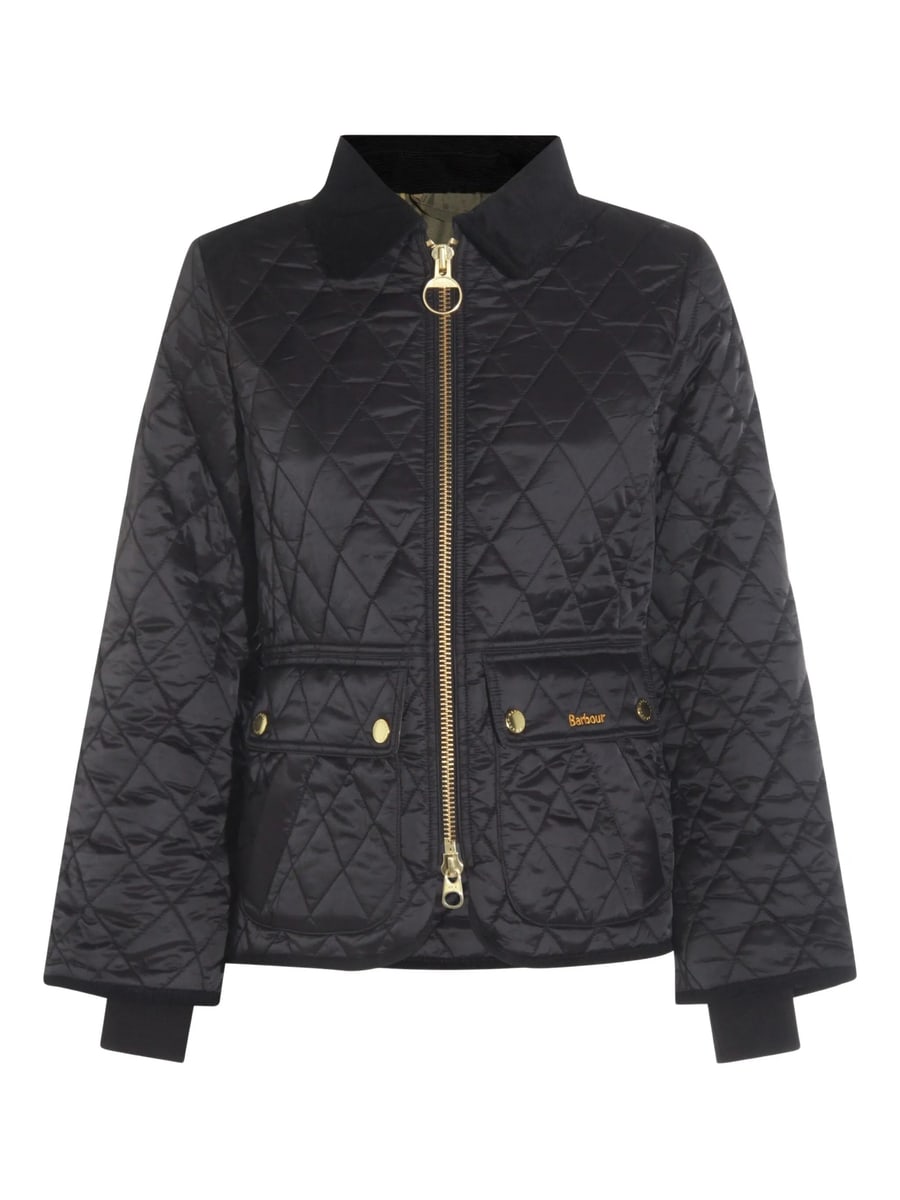 Barbour Barbour Diamond-quilted Zip-front Coat
