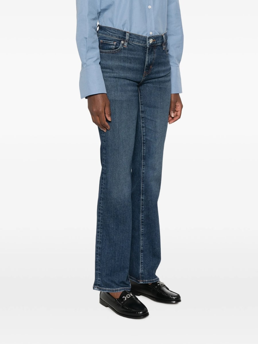 Frame Frame The Rodeo Washed Flared Denim Jeans, view 3