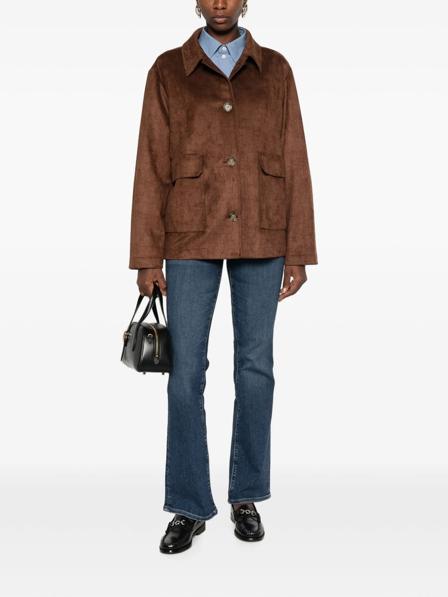Frame Frame The Rodeo Washed Flared Denim Jeans, view 4