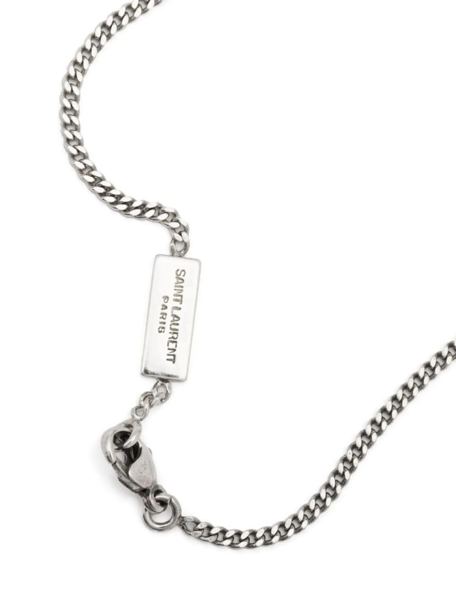 Saint Laurent Saint Laurent Monogram-logo Gemstone Bracelet, view 2