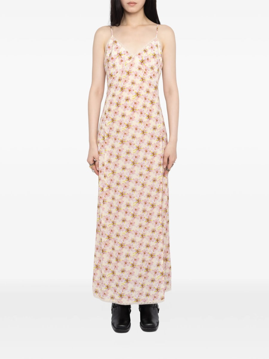 Zadig & Voltaire Zadig & Voltaire Ramelil Floral-pattern Maxi Dress, view 3