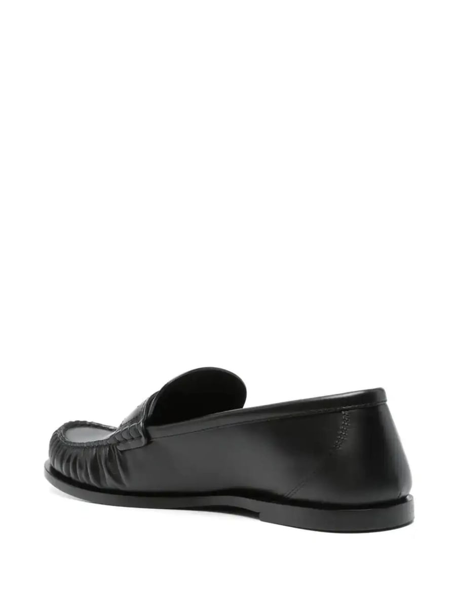 Saint Laurent Saint Laurent Leather Loafers, view 4