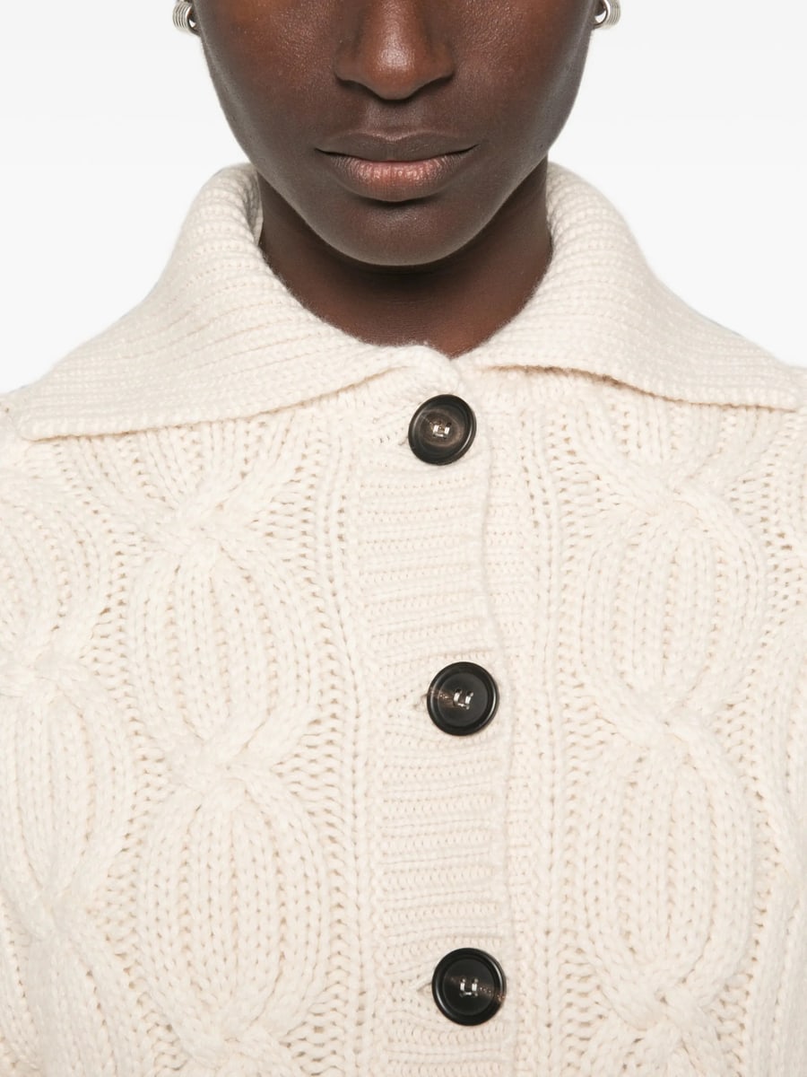 Brunello Cucinelli Brunello Cucinelli Cable-knit Cardigan, view 3