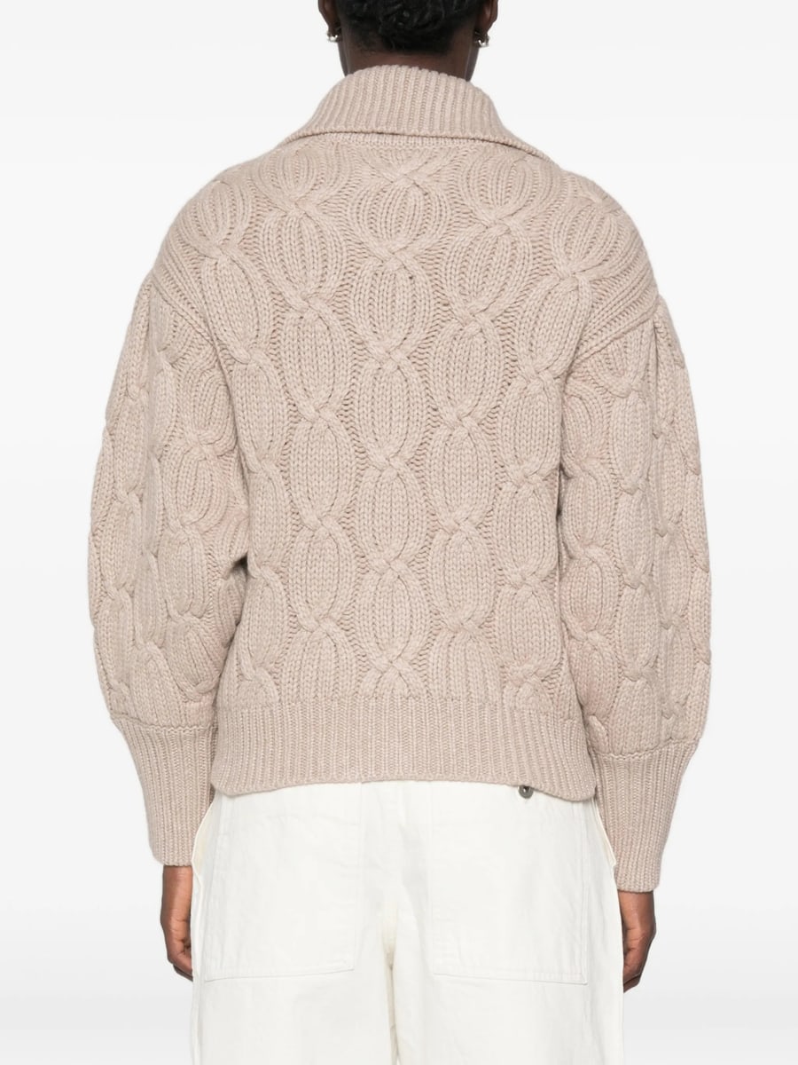 Brunello Cucinelli Brunello Cucinelli Cable-knit Button-up Cardigan, view 2
