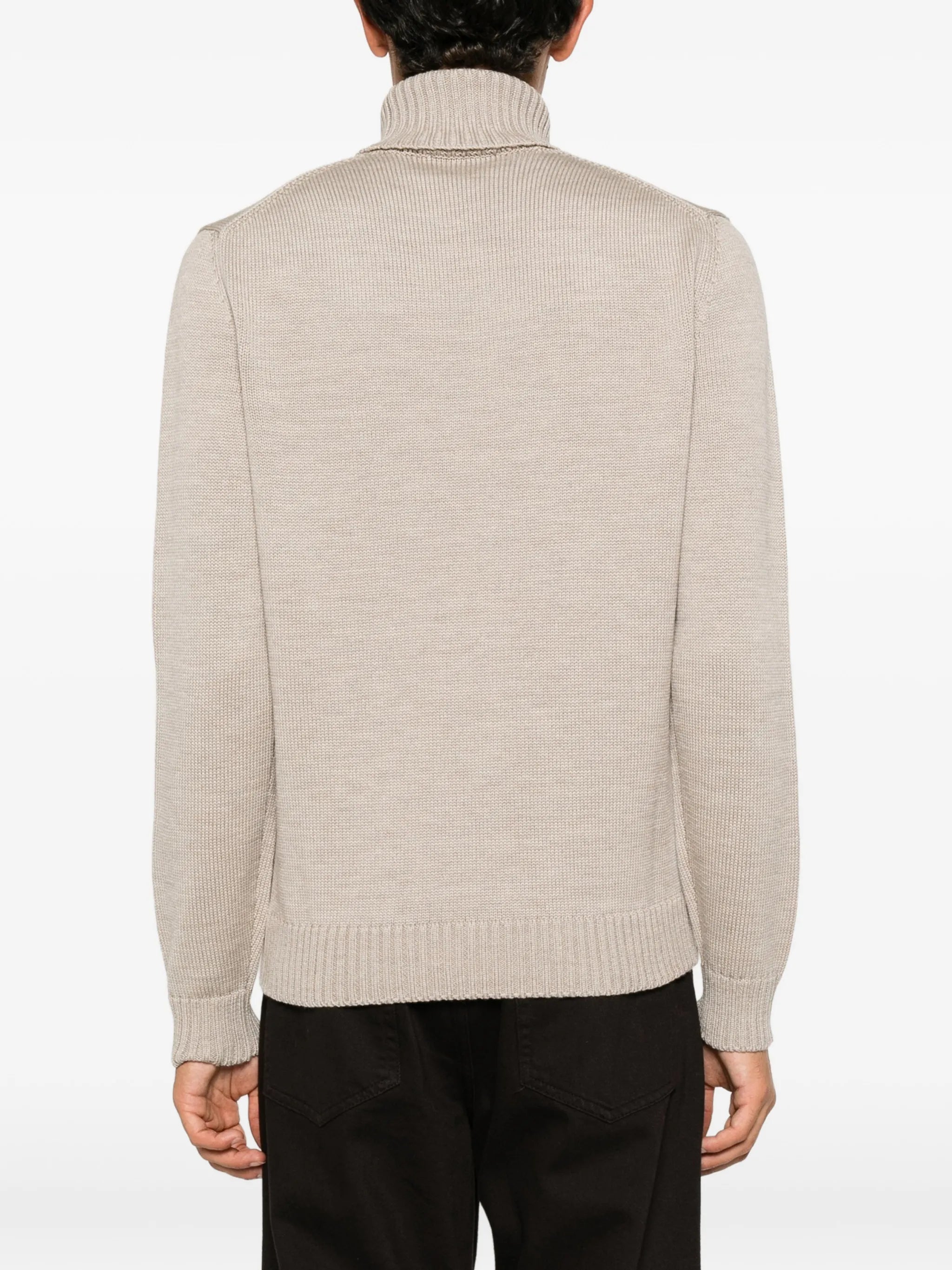 Zanone Zanone Ribbed-knit Roll-neck Sweater, view 2