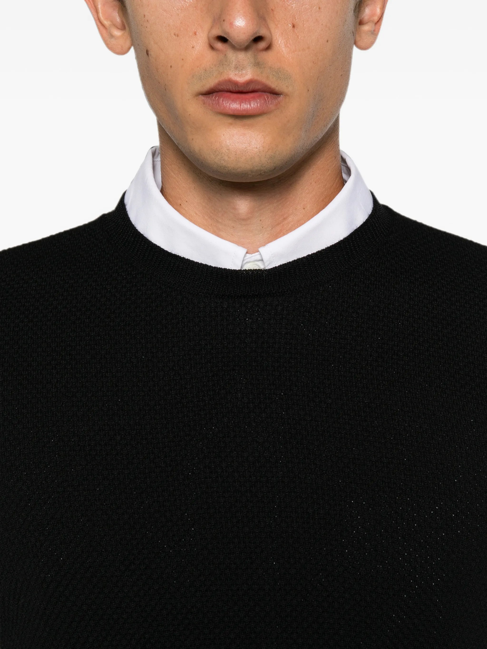 Zanone Zanone Waffle-knit Long-sleeve Sweater, view 2