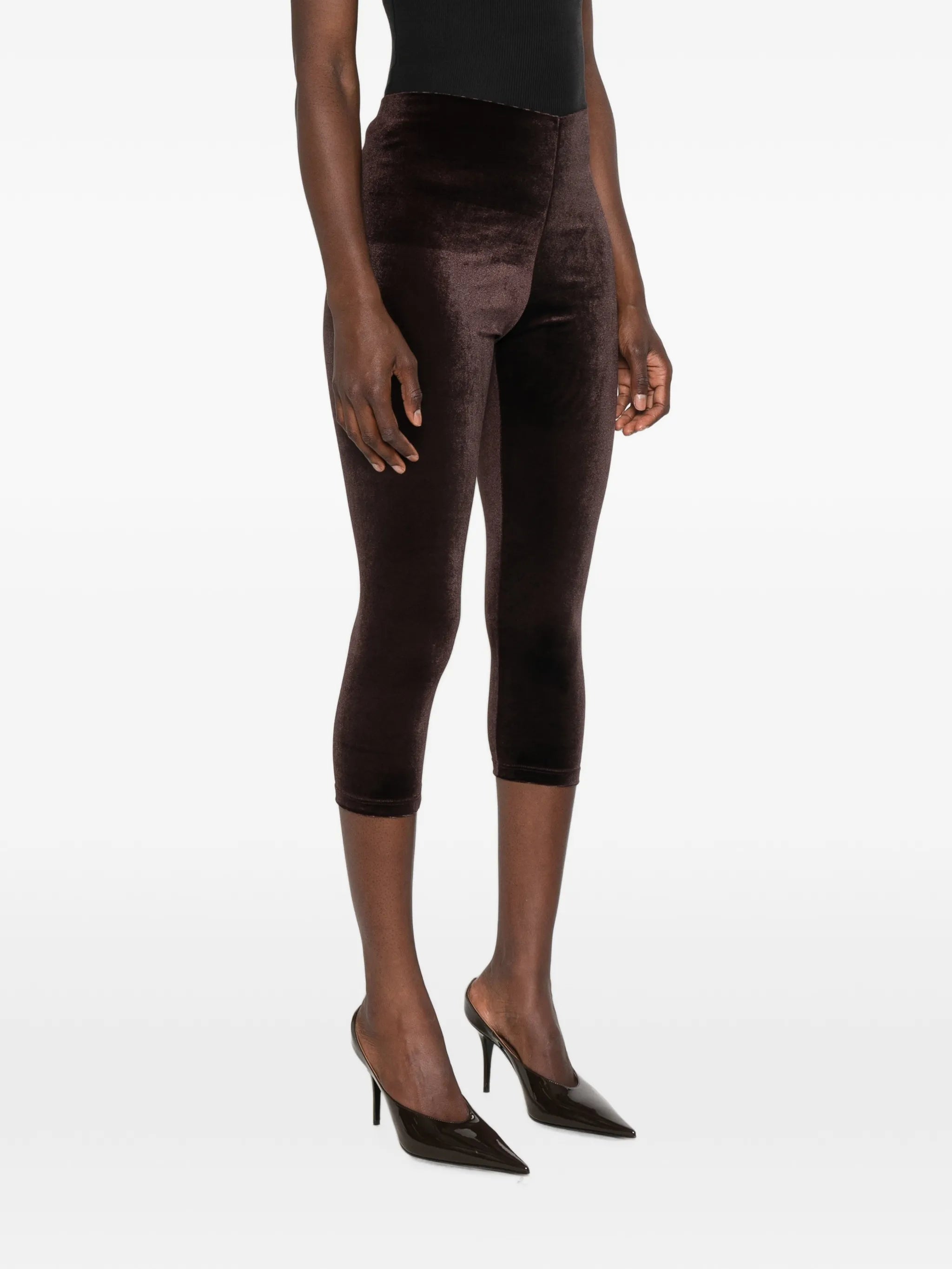 The Andamane The Andamane New Holly Velvet Cropped Trousers, view 2