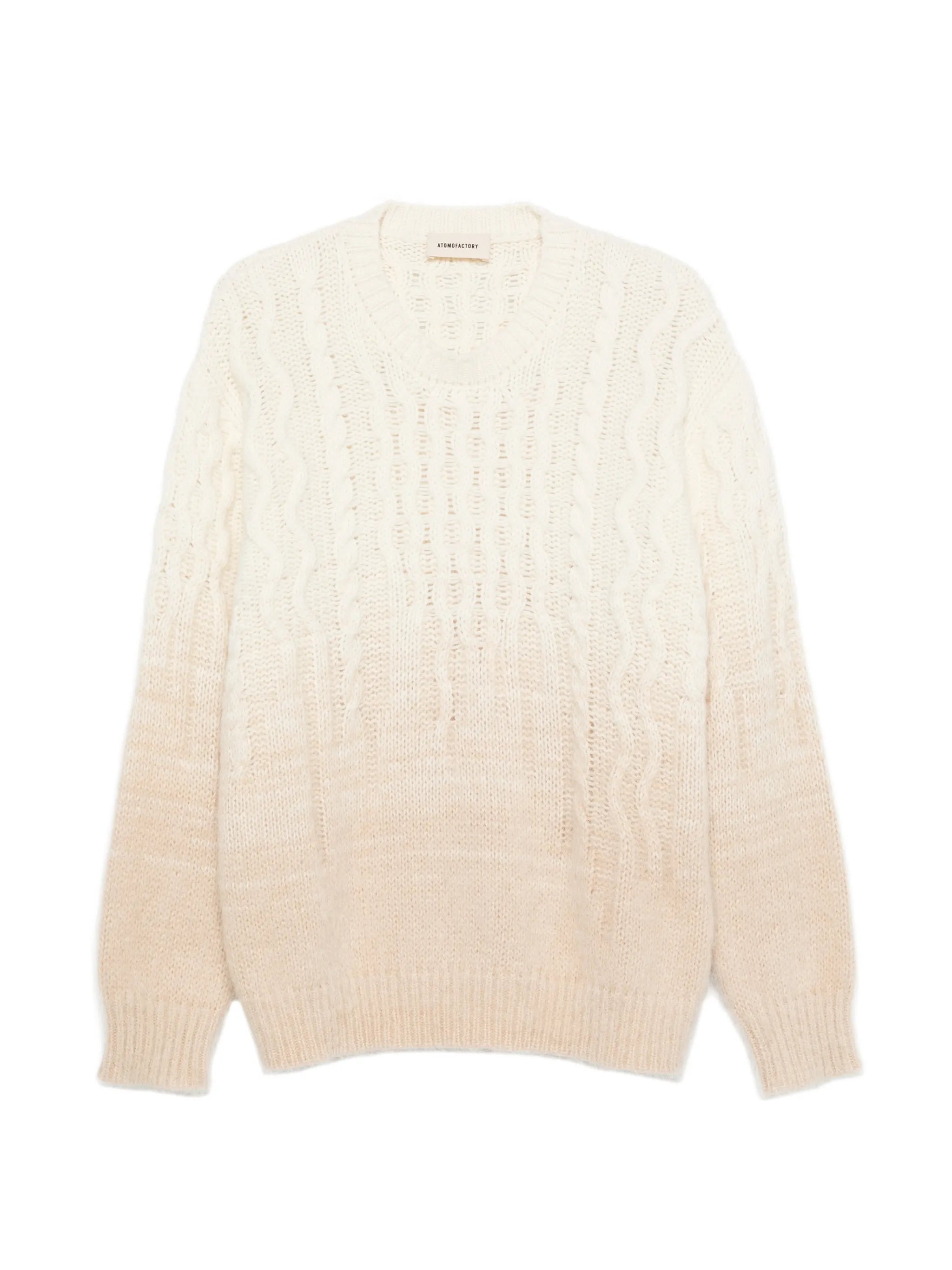 Atomo Factory Atomo Factory Cable-knit Ombré-effect Sweater