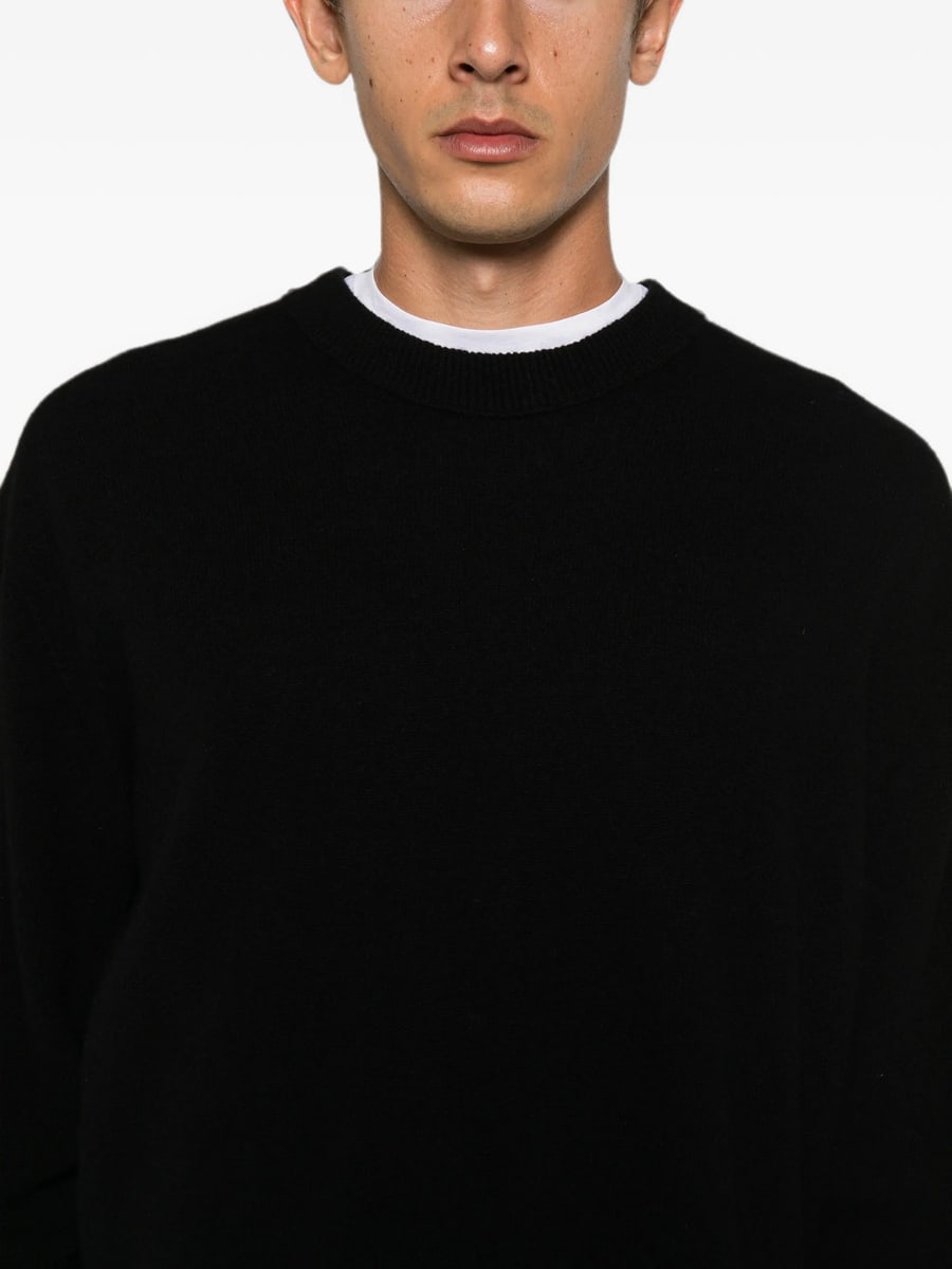 Atomo Factory Atomo Factory Crew-neck Ribbed-trim Sweater, view 5