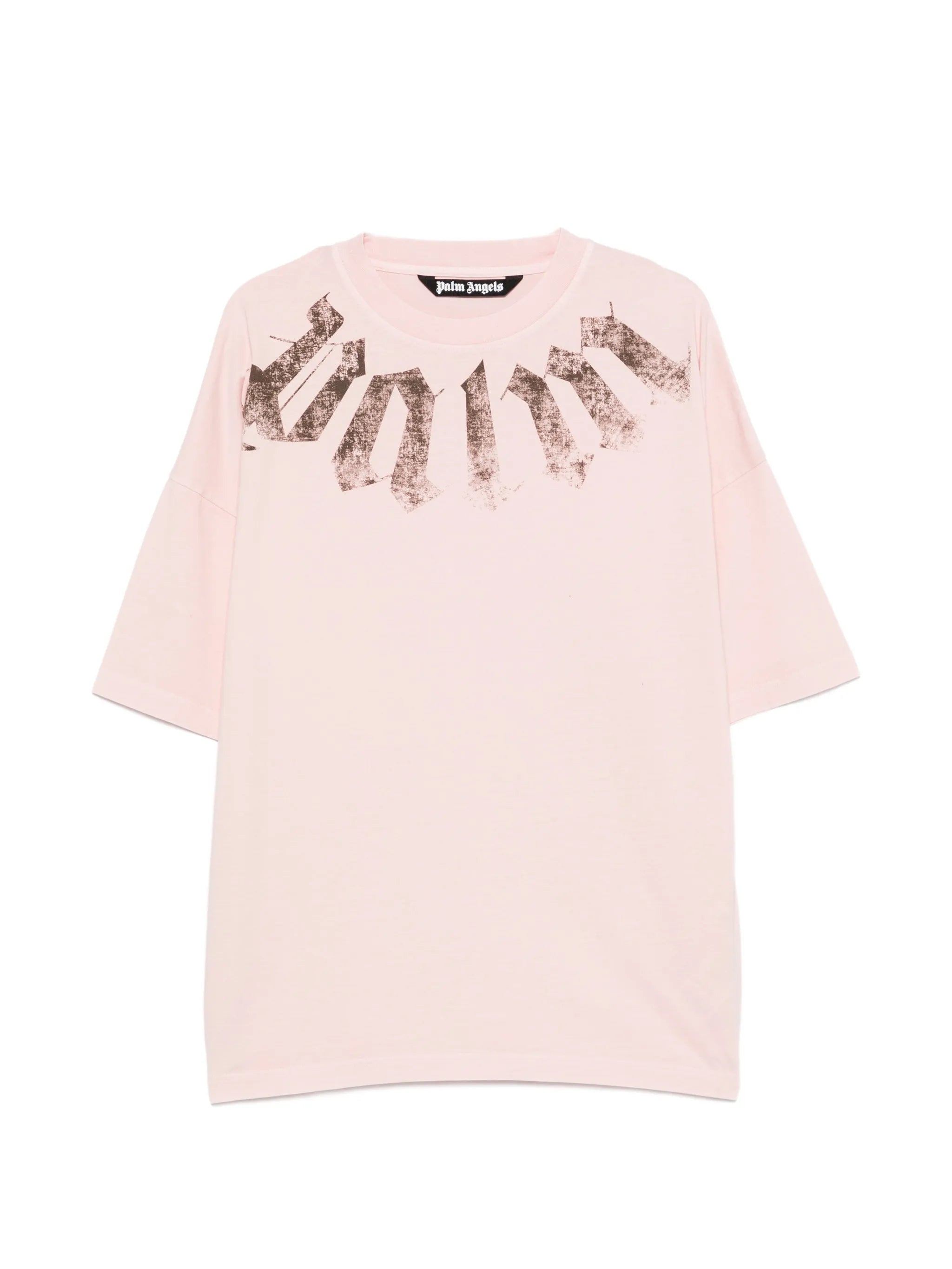 Palm Angels Palm Angels Big Neck Logo Printed T-shirt