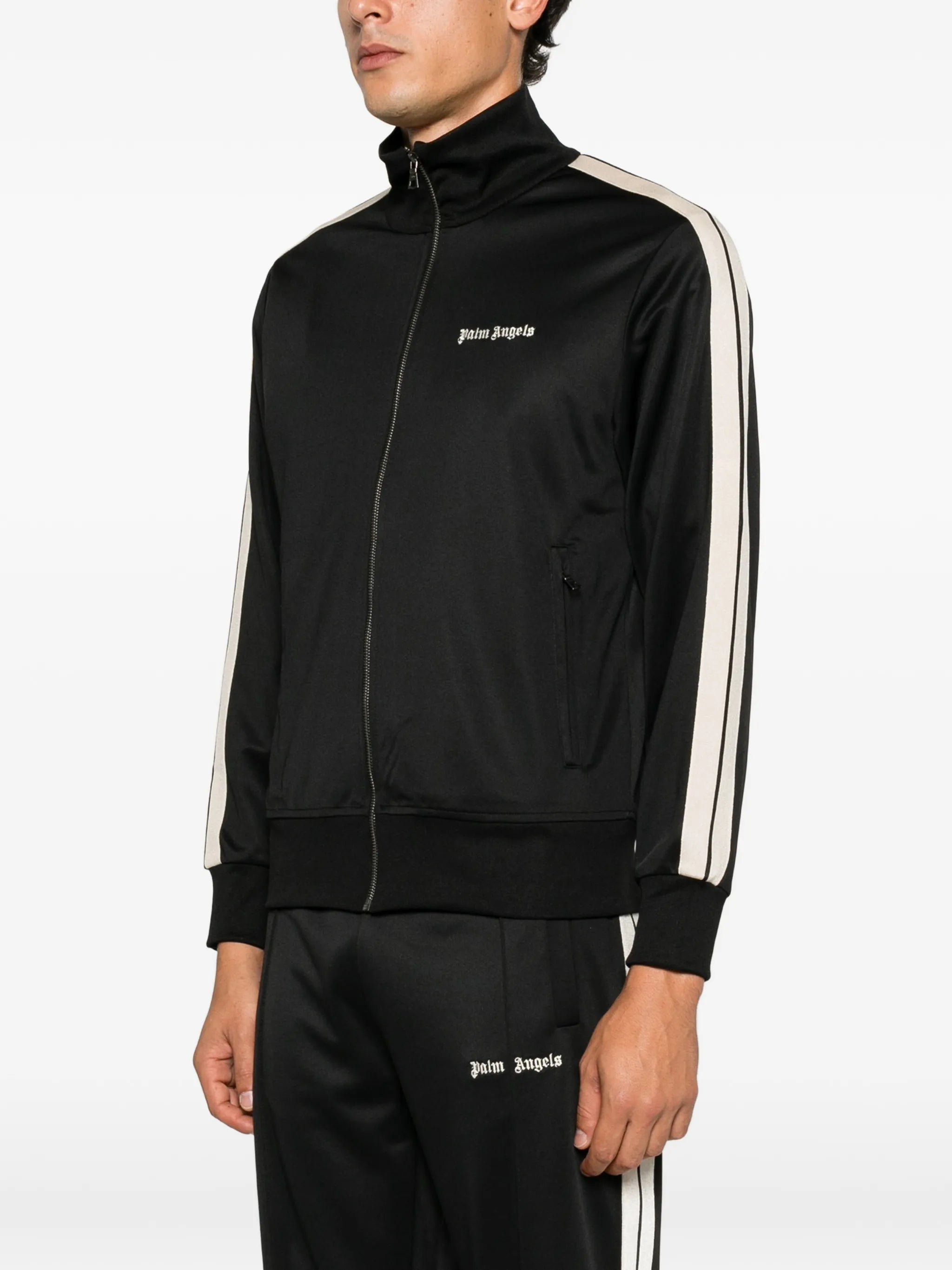Palm Angels Palm Angels Embroidered-logo Zip-up Sweatshirt, view 2
