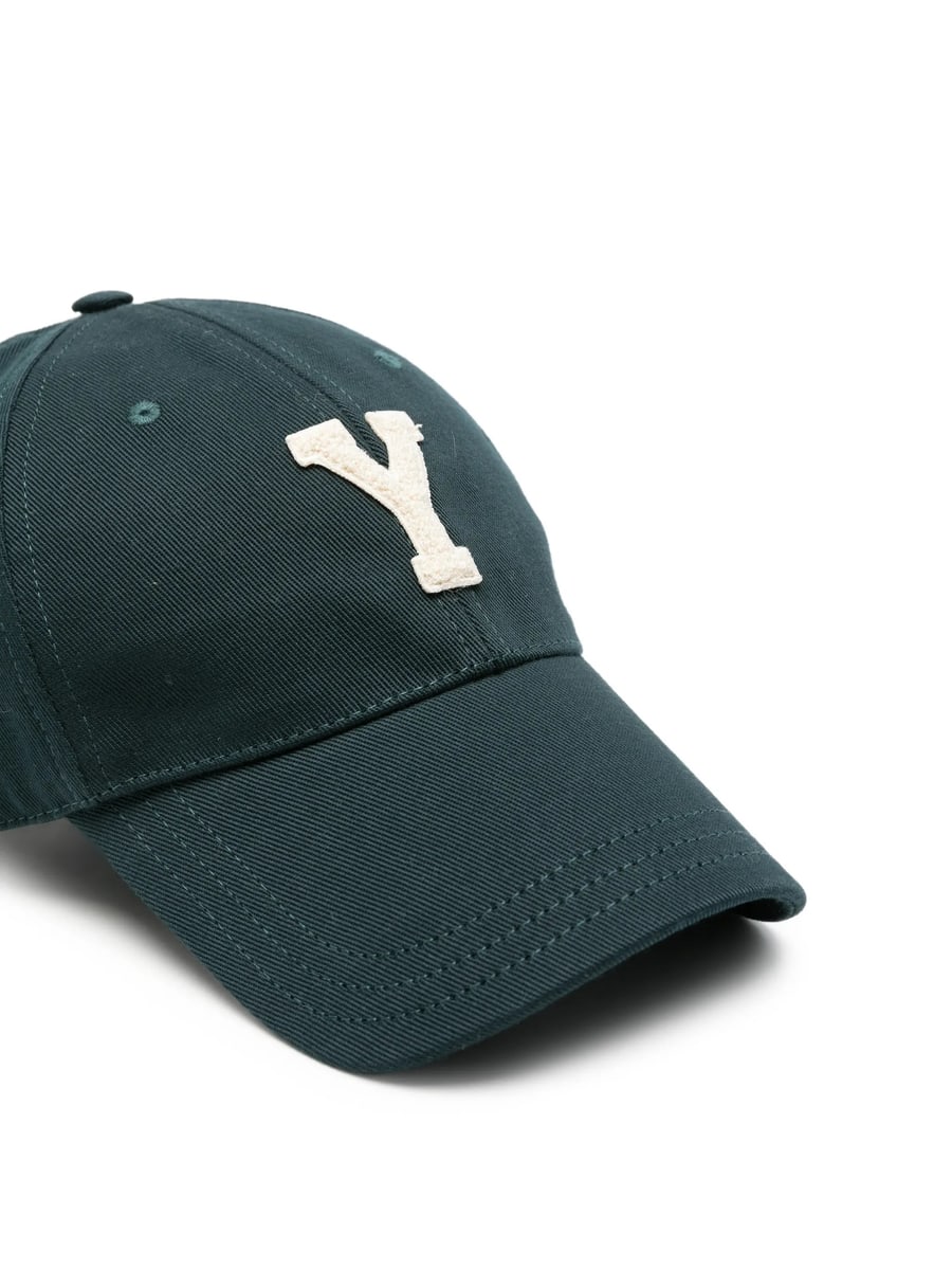 Saint Laurent Saint Laurent Logo-patch Baseball Cap, view 2